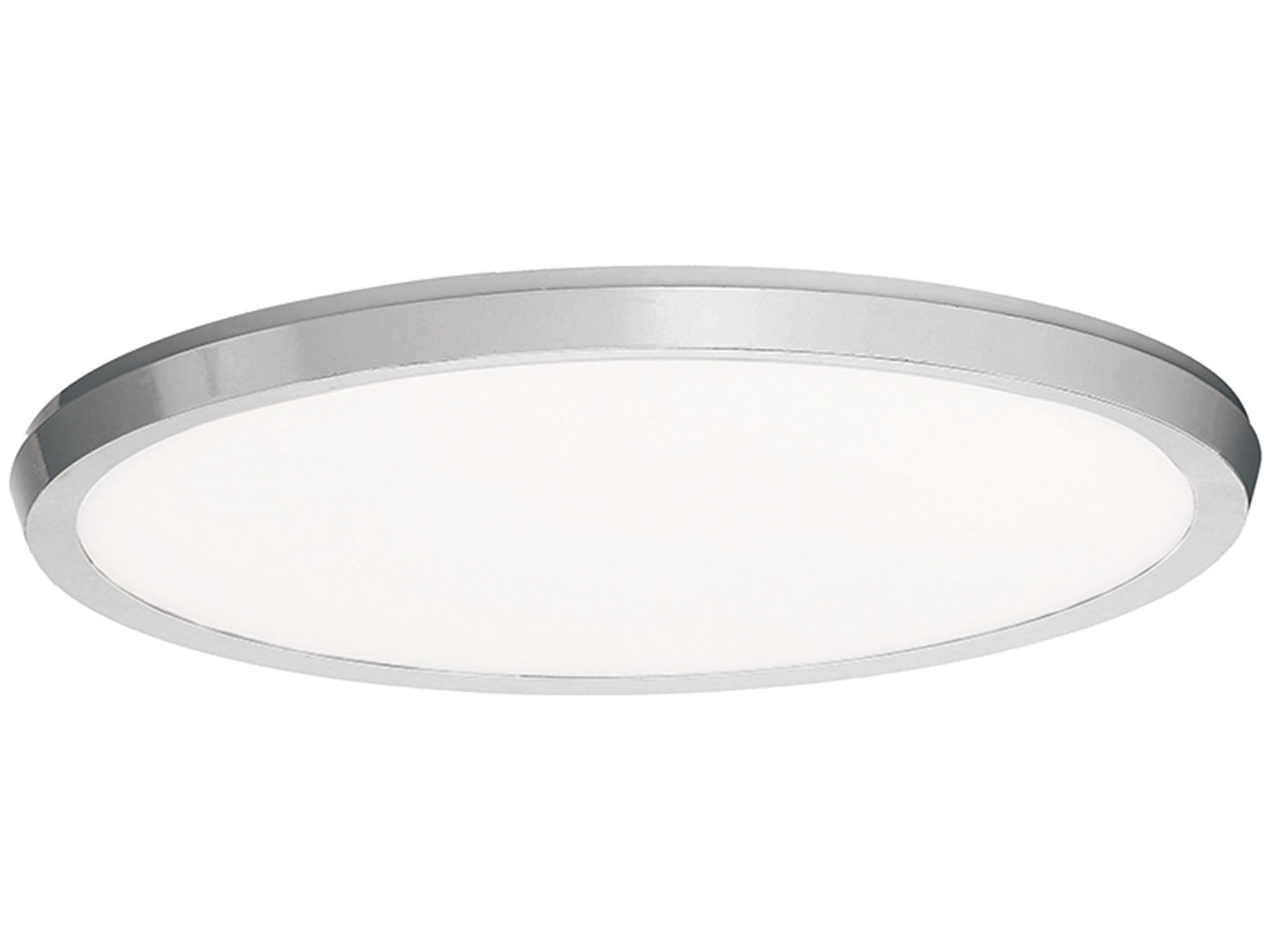 Modern Forms Argo 1-Light Brushed Nickel LED Round Flush Mount