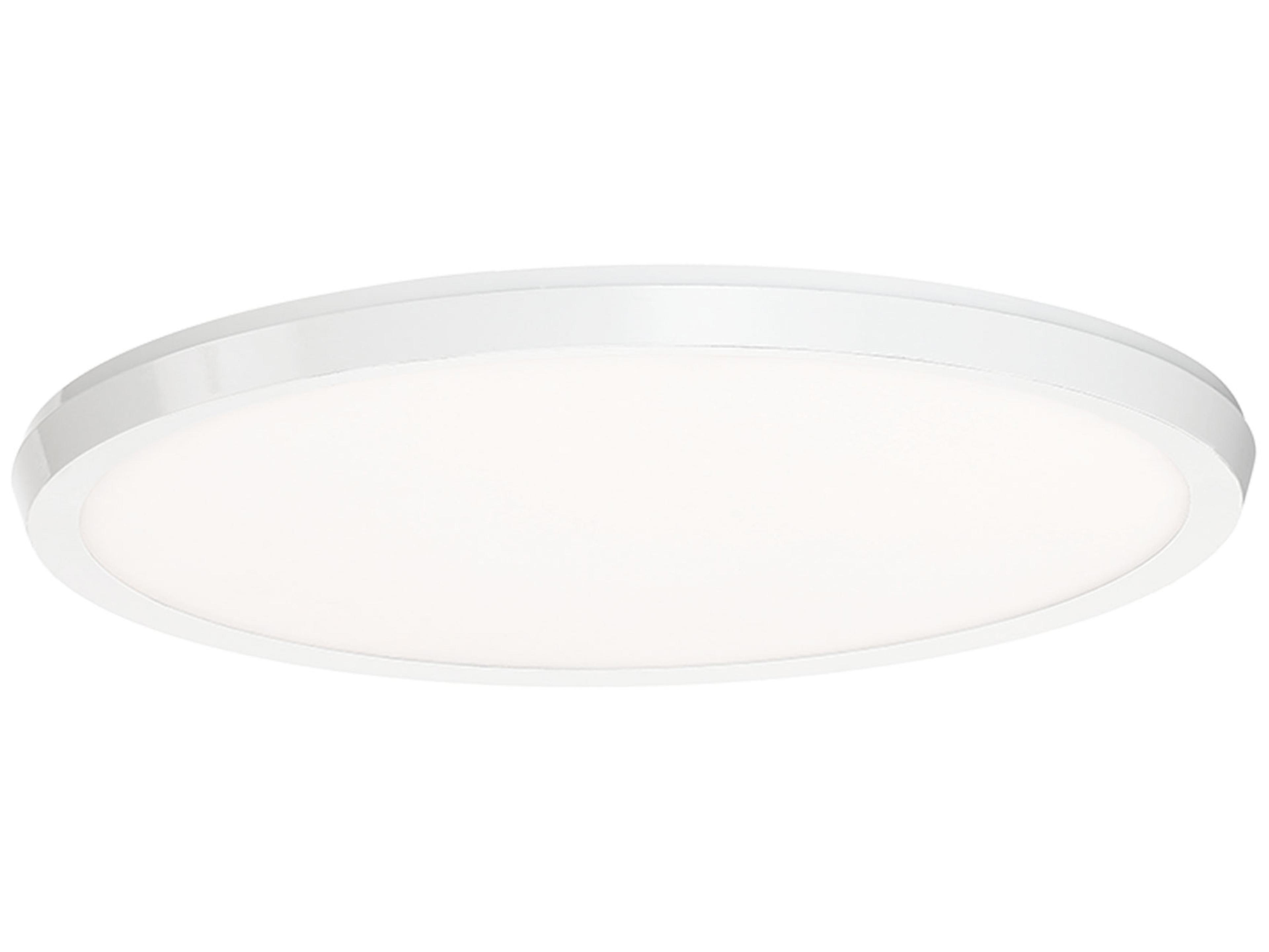 Modern Forms Argo 1-Light White LED Round Flush Mount