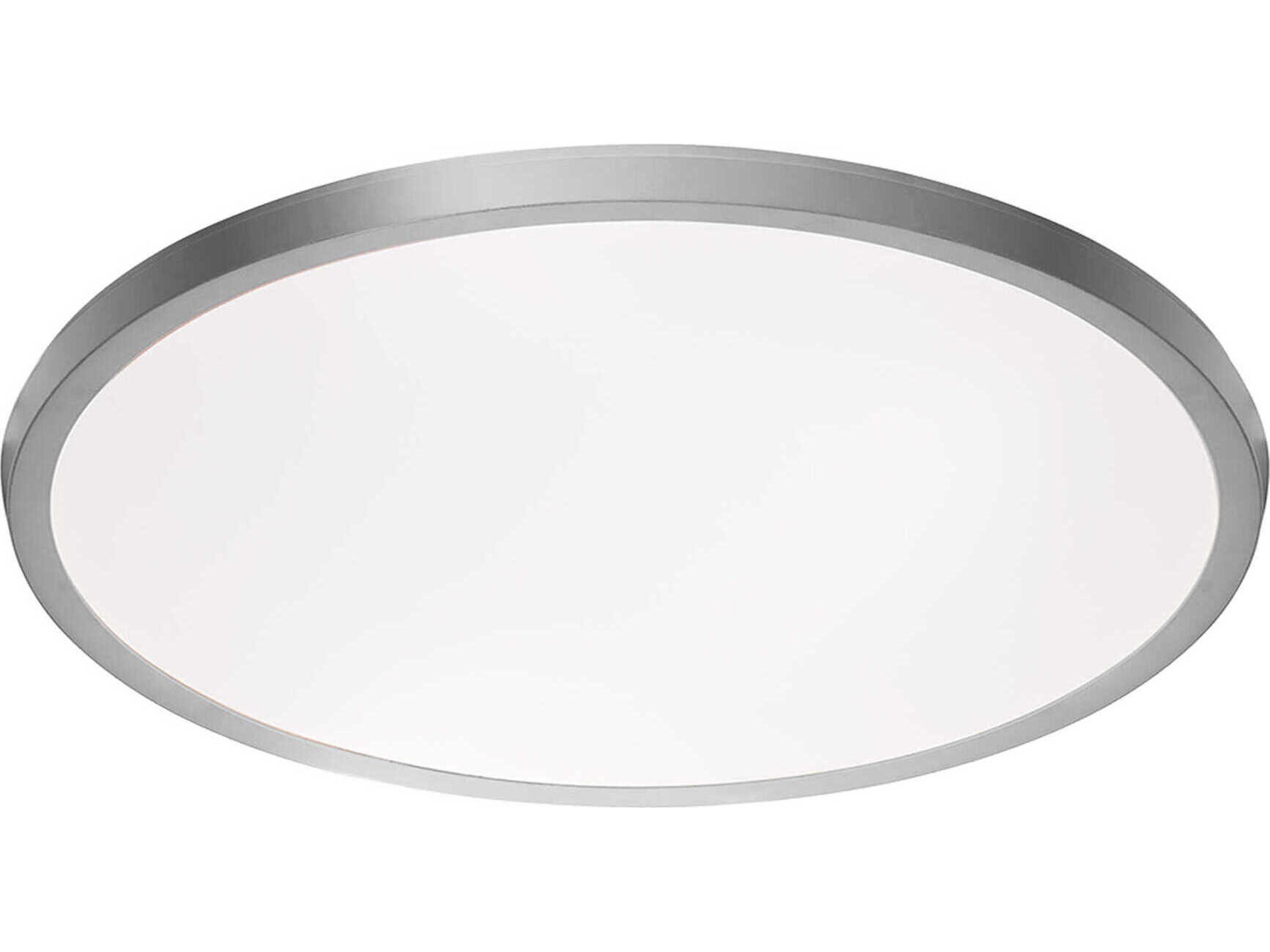 Modern Forms Argo 1-Light Brushed Nickel LED Round Flush Mount