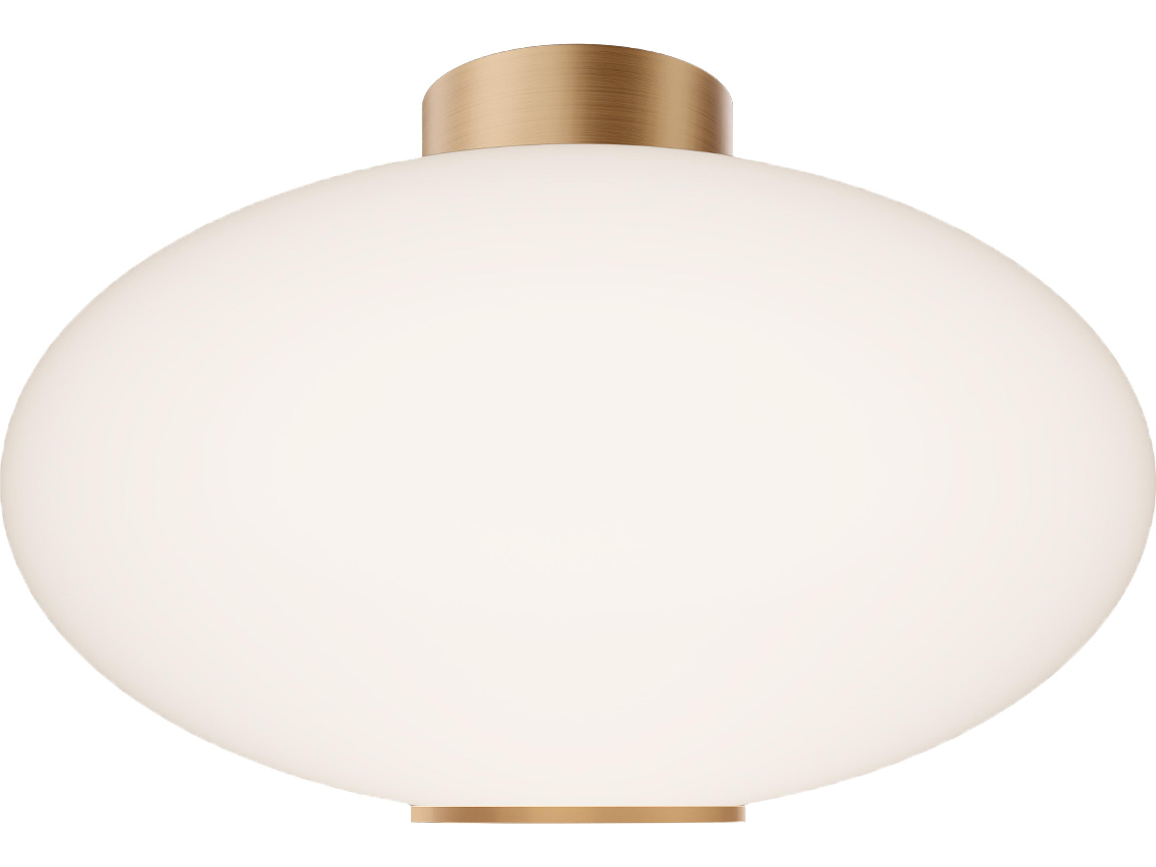 Modern Forms Illusion 1-Light Aged Brass Flush Mount