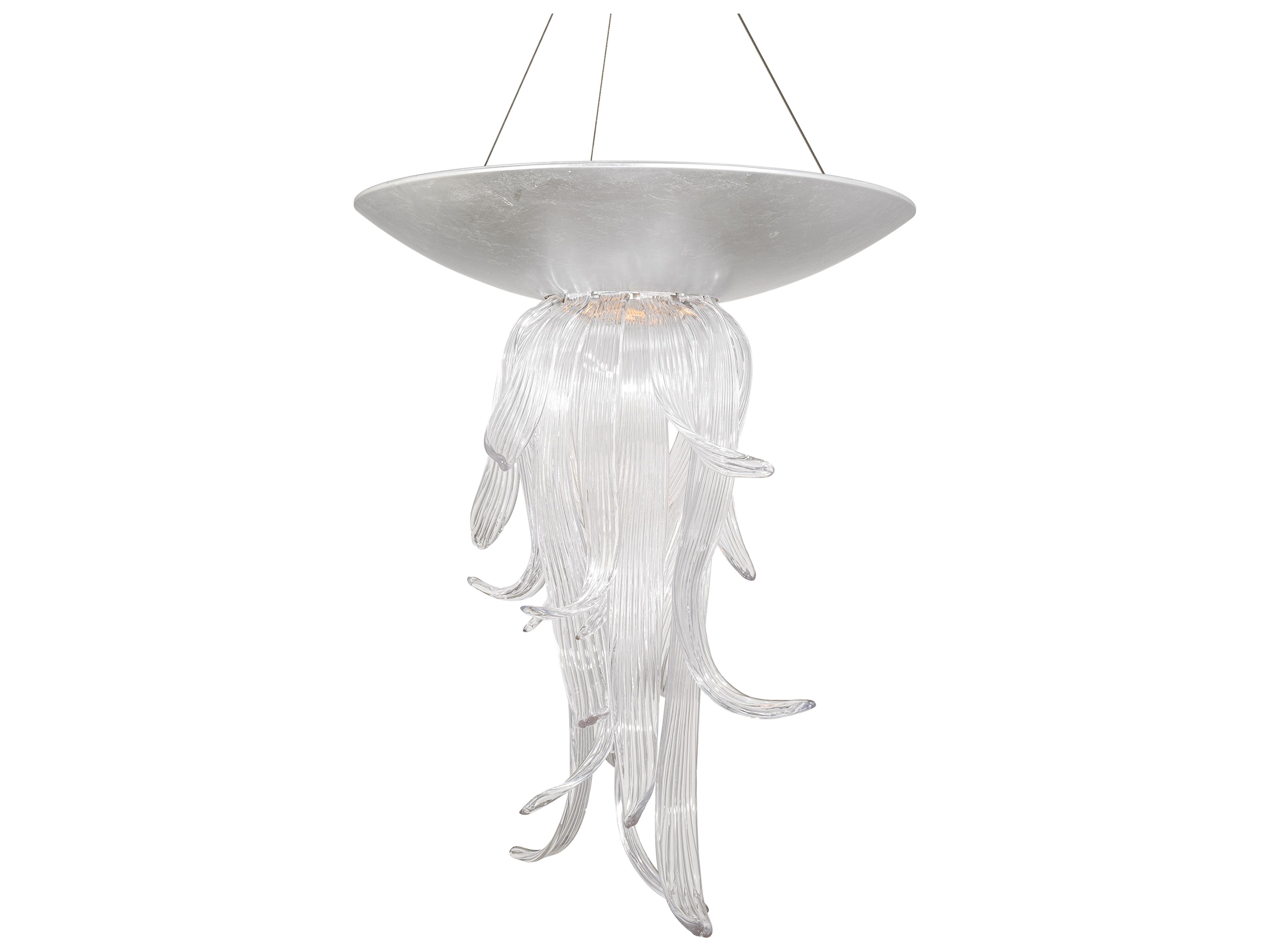 Modern Forms Tendril 1-Light Silver Leaf Pendant