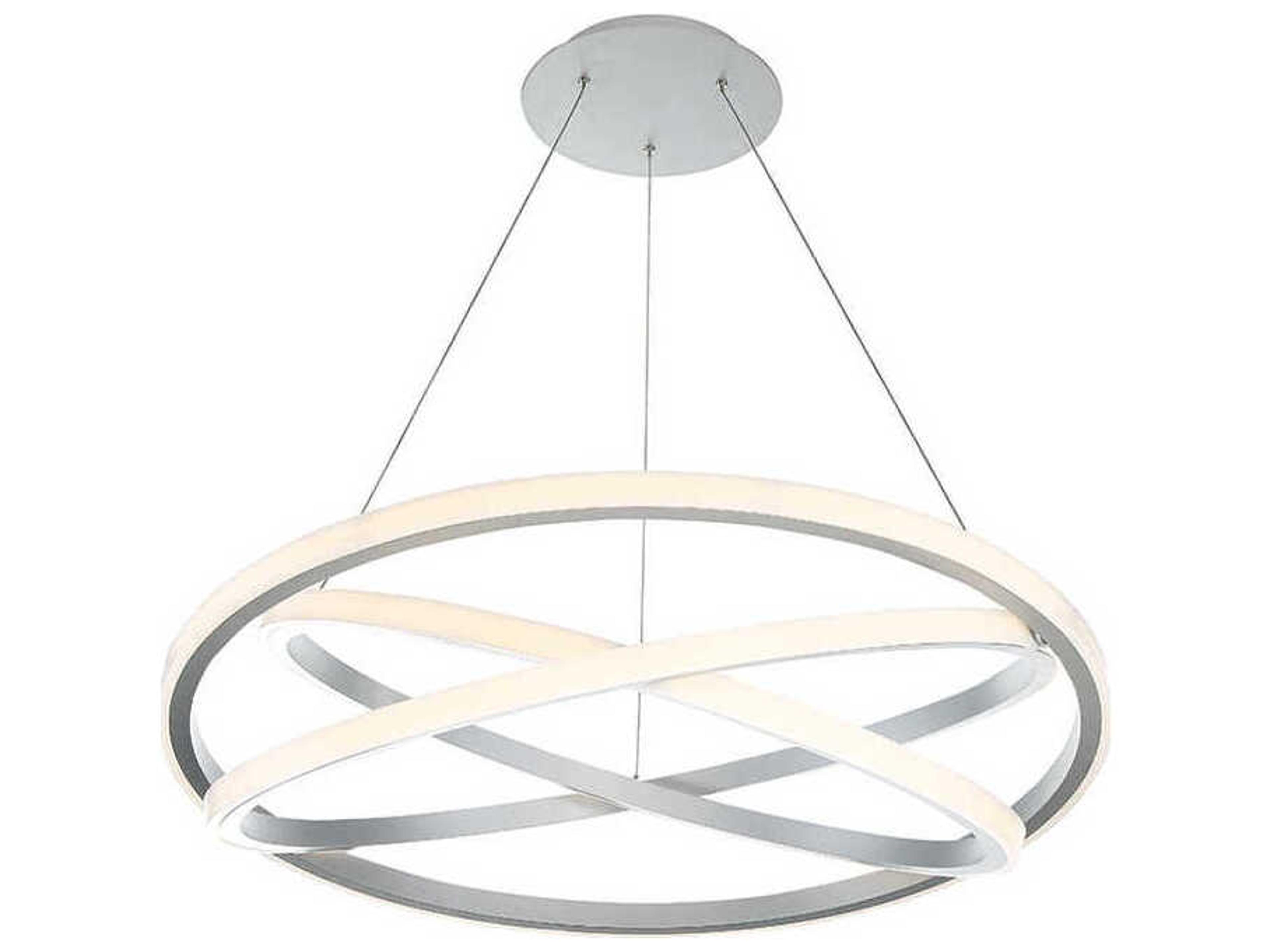 Modern Forms Veloce 3-Light Titanium Silver LED Pendant