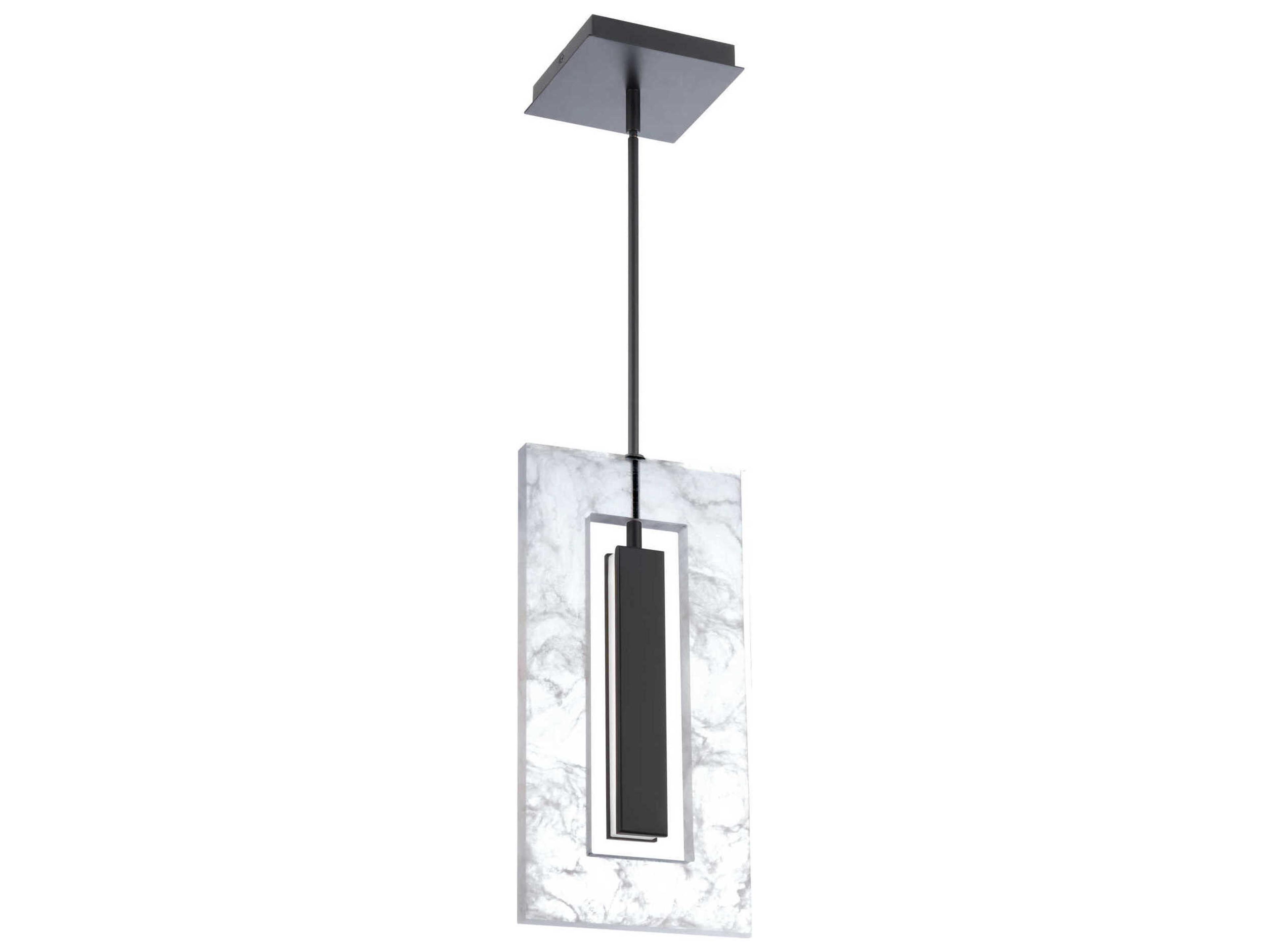 Modern Forms Cambria 1-Light Black LED Geometric Mini Pendant