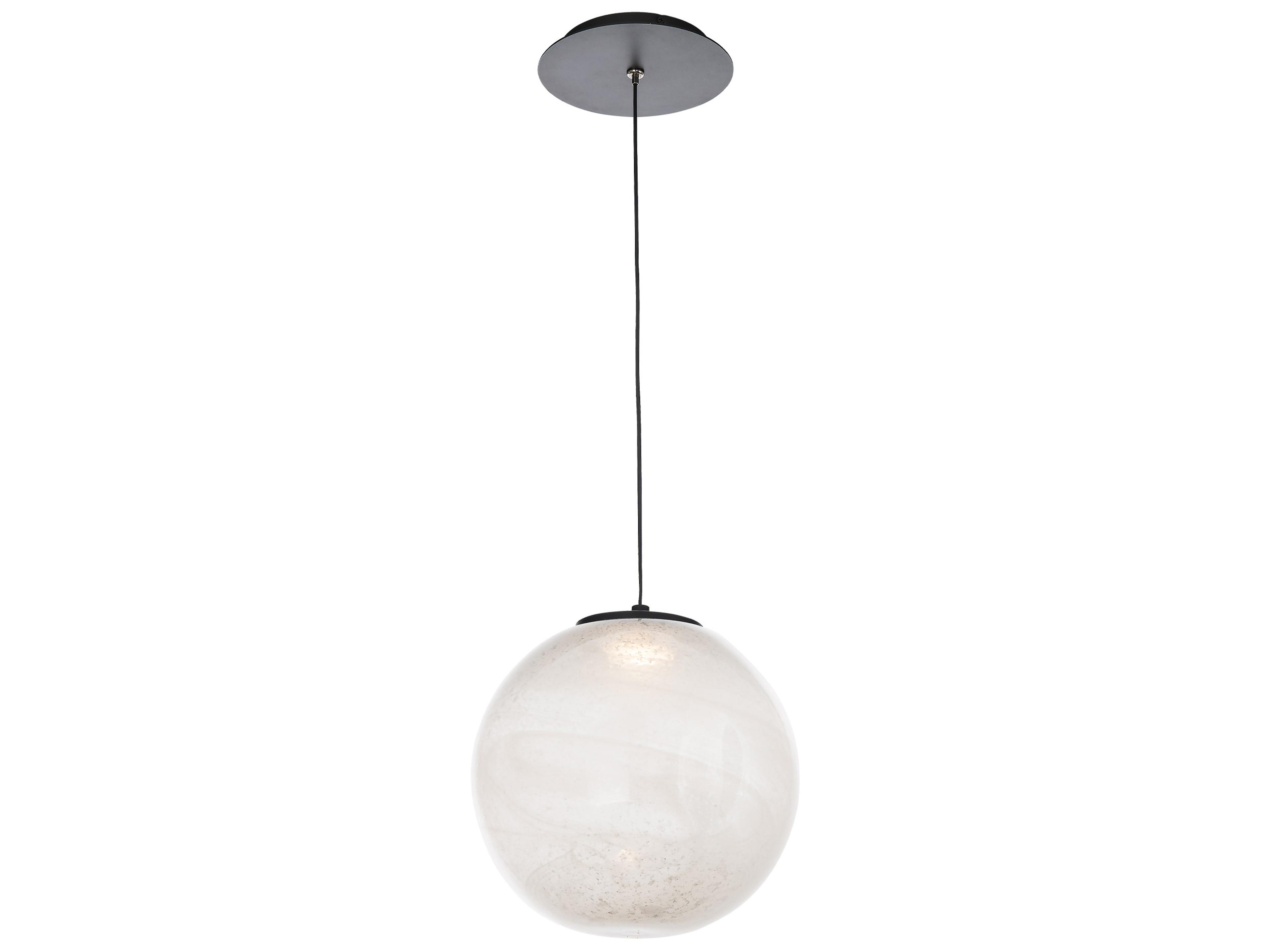 Modern Forms Cosmic 1-Light Black Glass LED Globe Mini Pendant