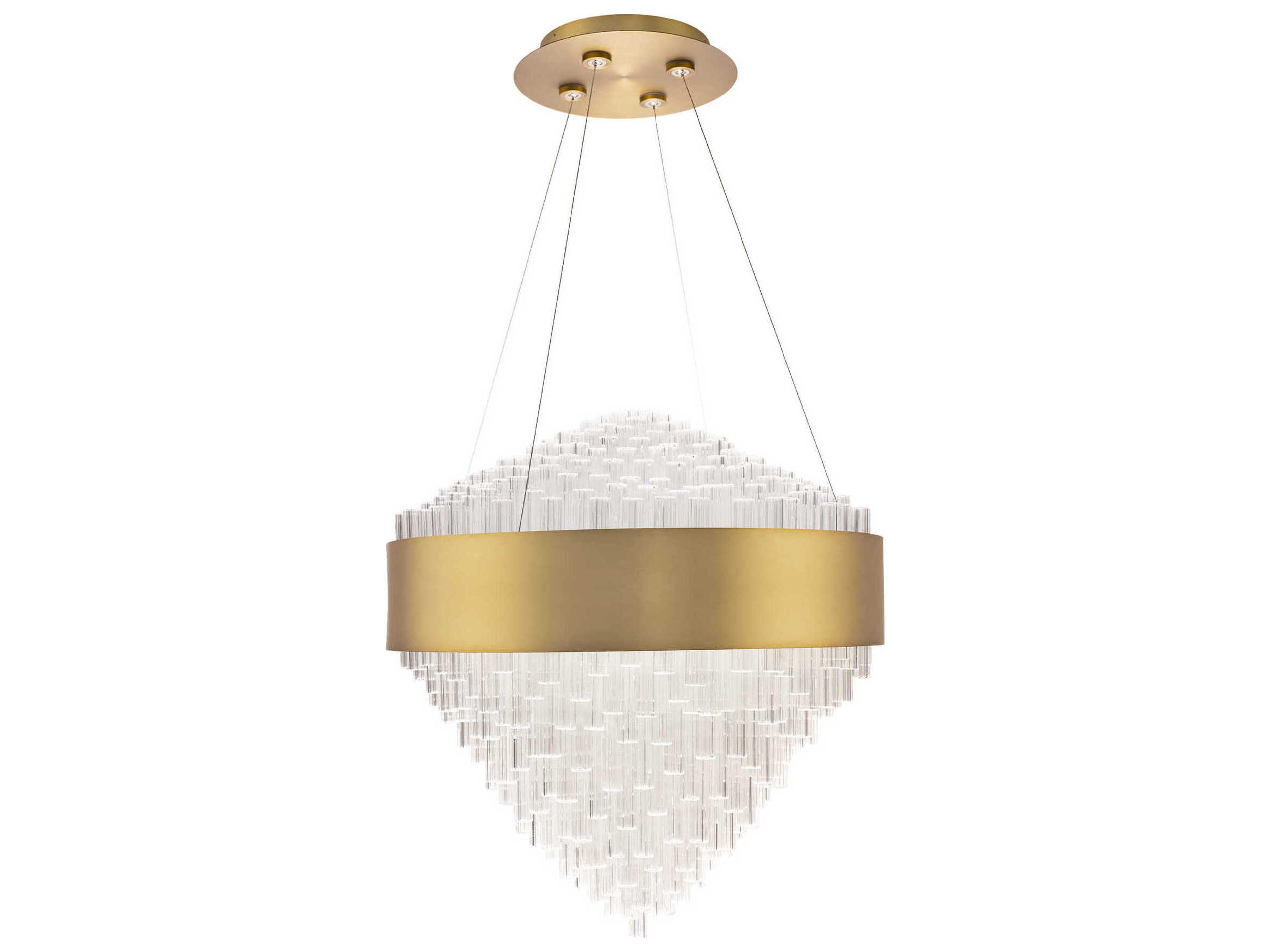 Modern Forms Luzerne 1-Light Aged Brass Pendant