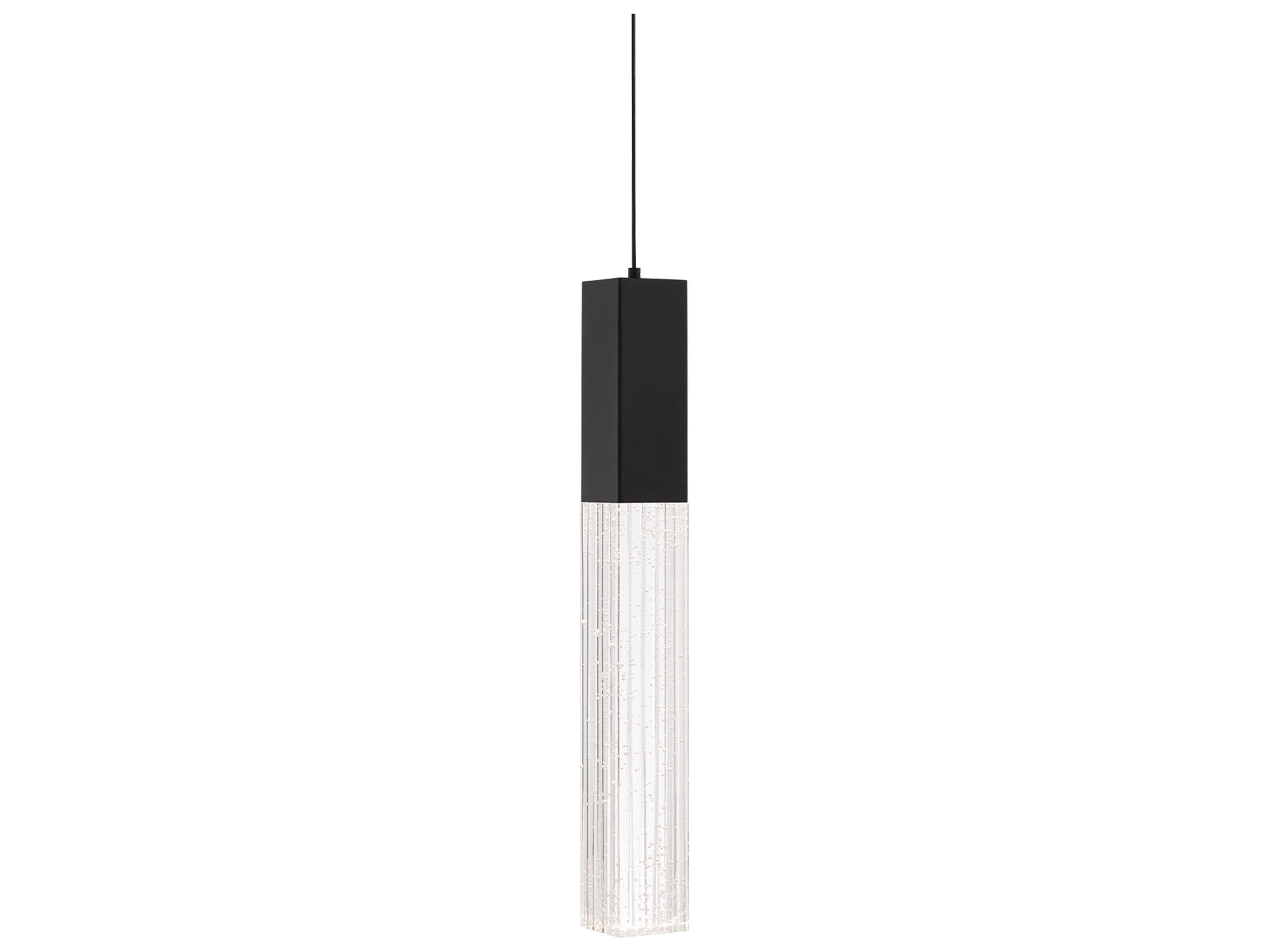 Modern Forms Cinema 1-Light Black Linear Mini Pendant