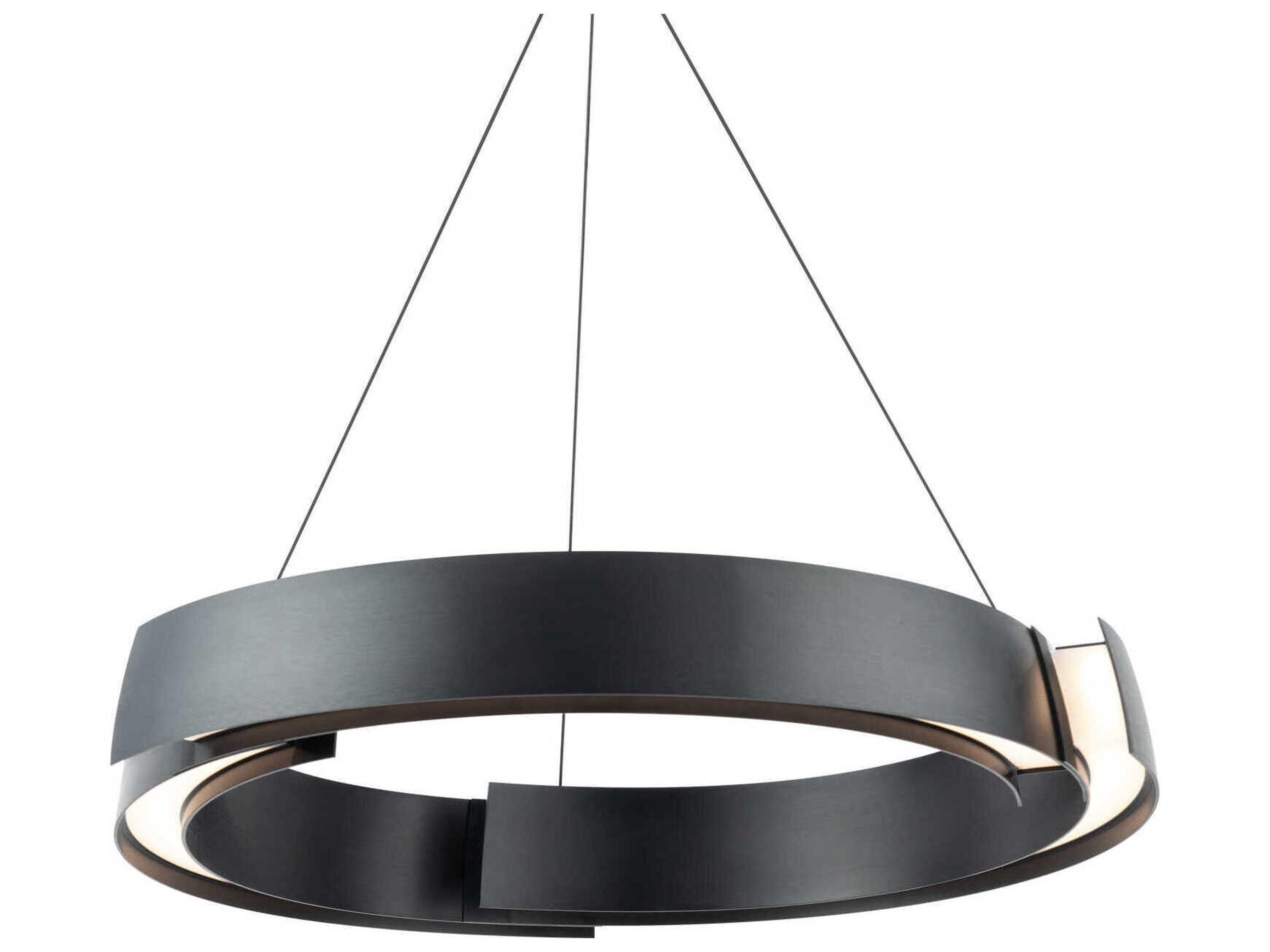Modern Forms Battlestar 1-Light Black LED Round Pendant