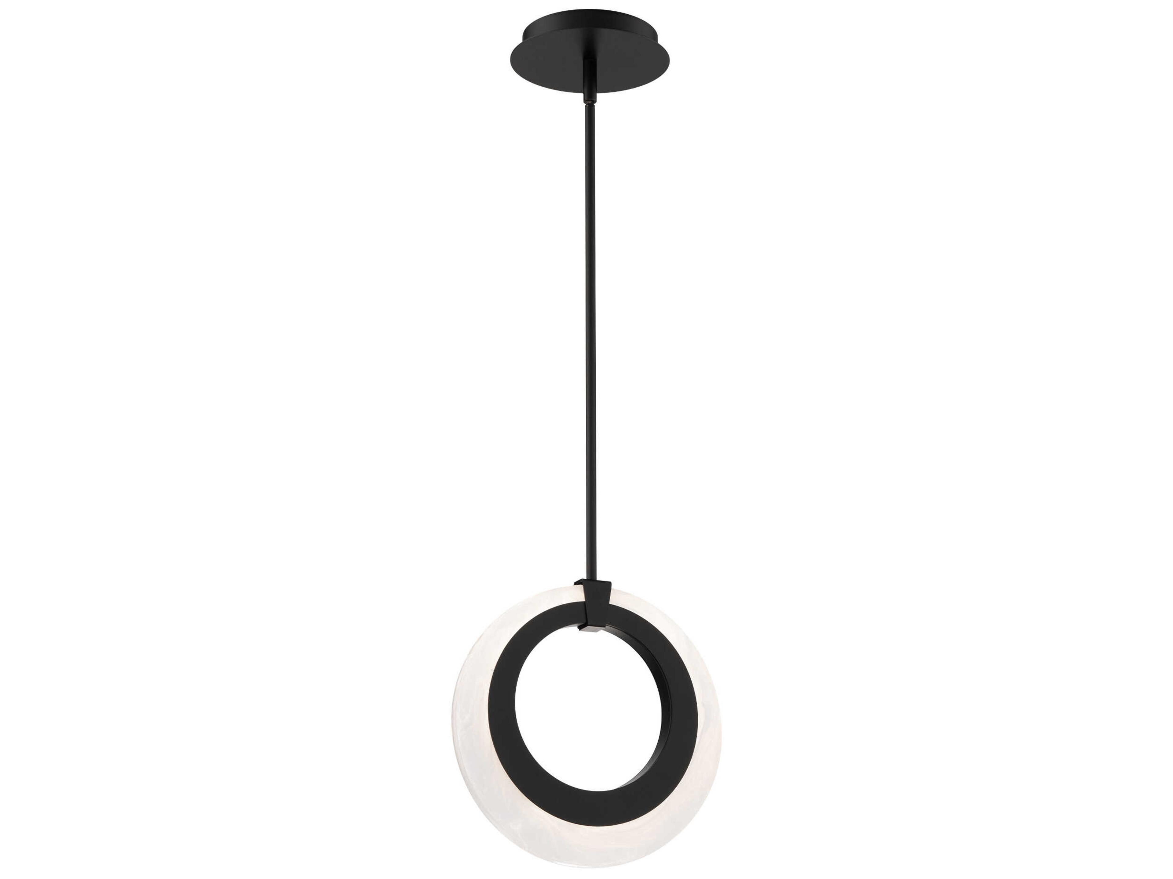 Modern Forms Serenity 1-Light Black Round Mini Pendant