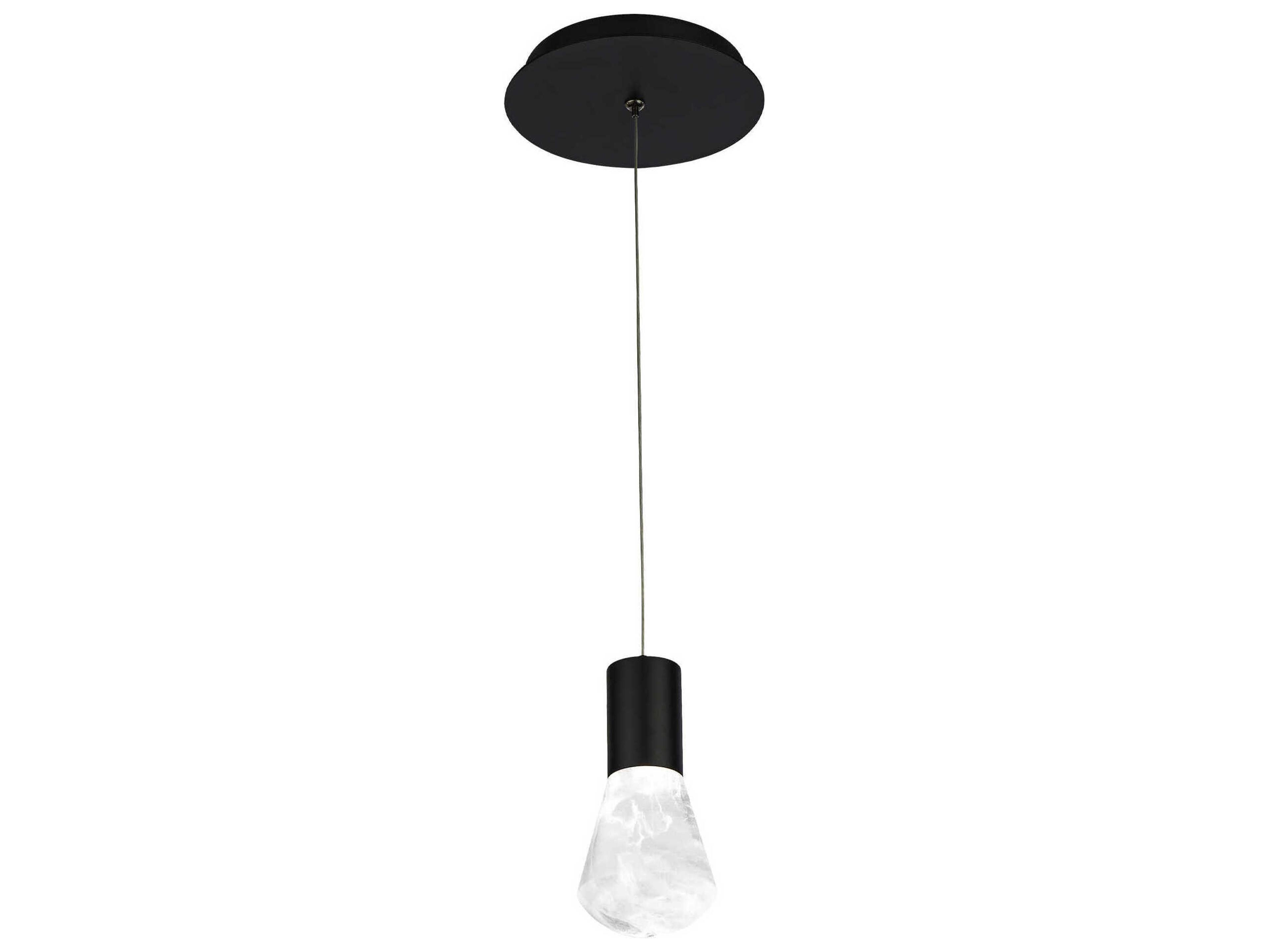Modern Forms Plum 1-Light Black LED Mini Pendant