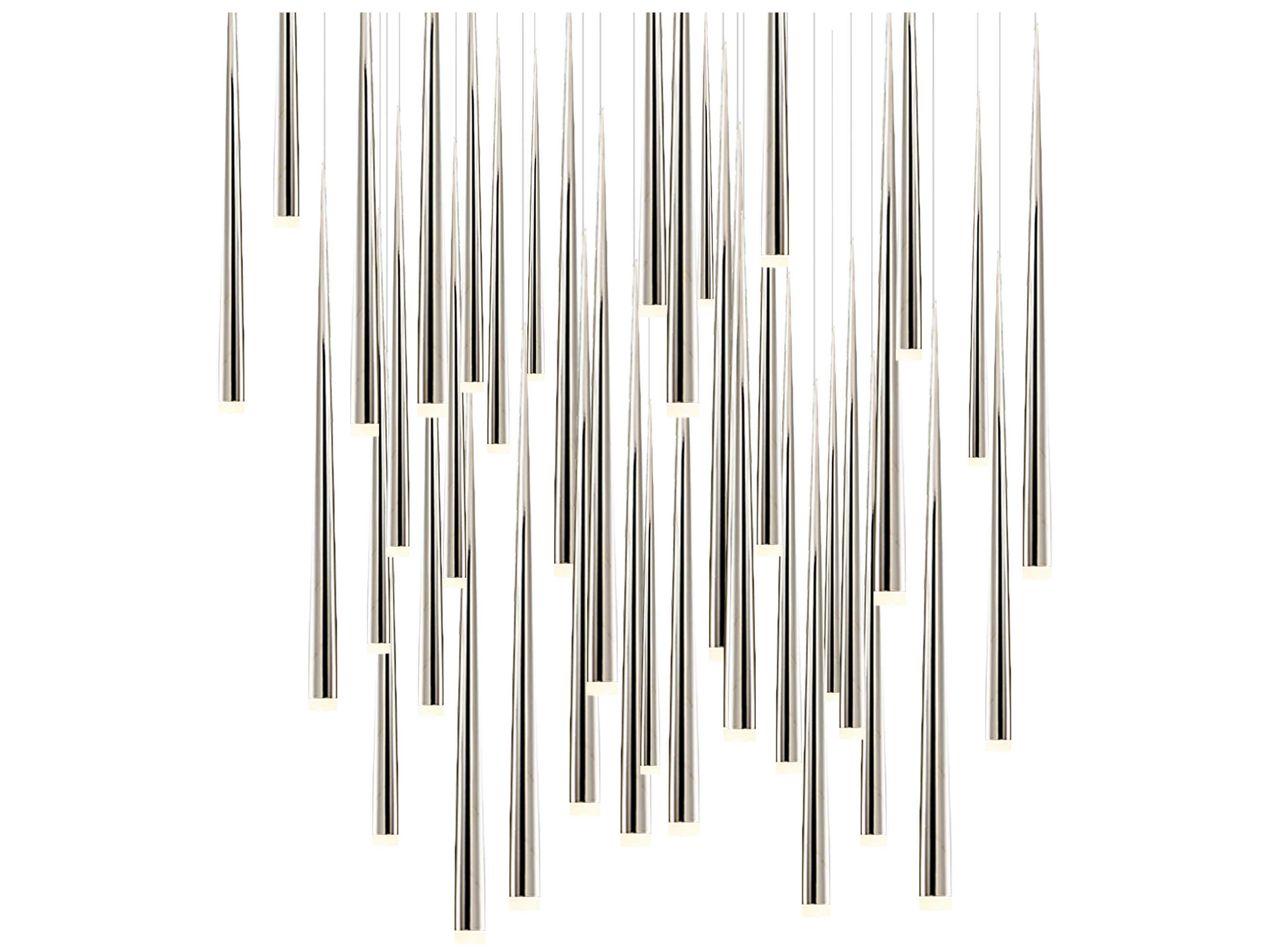 Modern Forms Cascade 41-Light Polished Nickel Linear Pendant