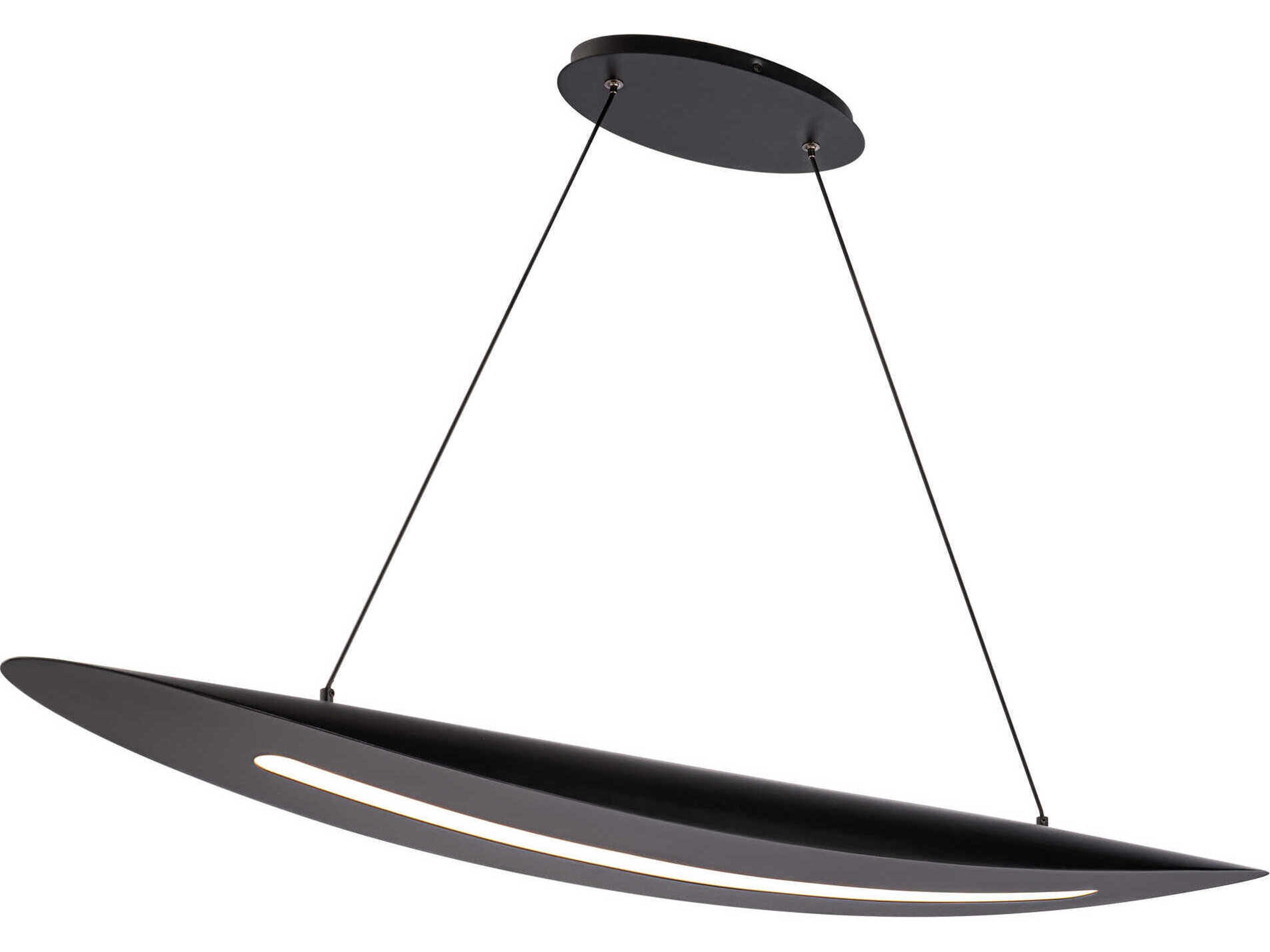 Modern Forms Black Jack 1-Light LED Linear Island Pendant