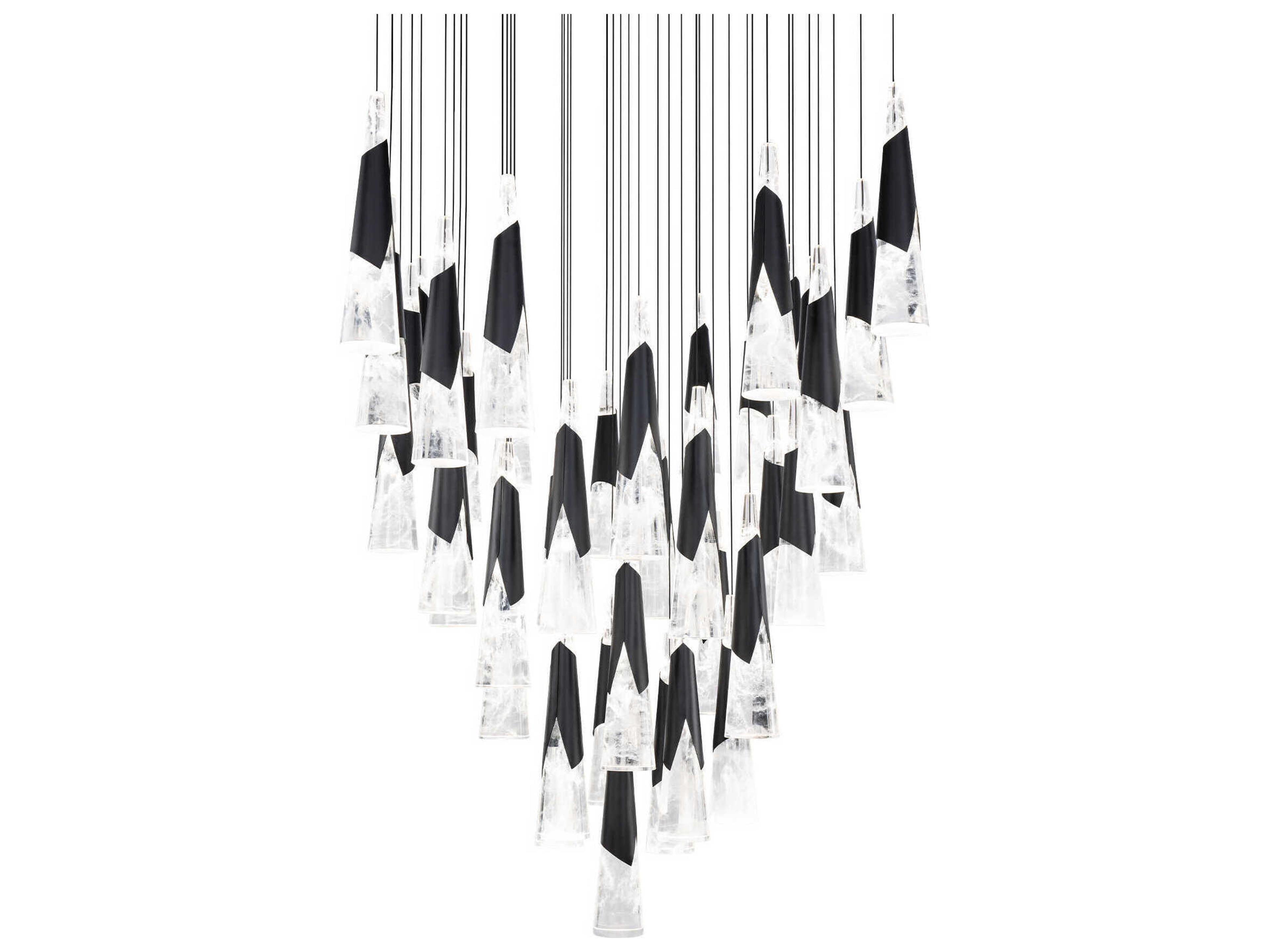 Modern Forms Kilt 41-Light Black Pendant