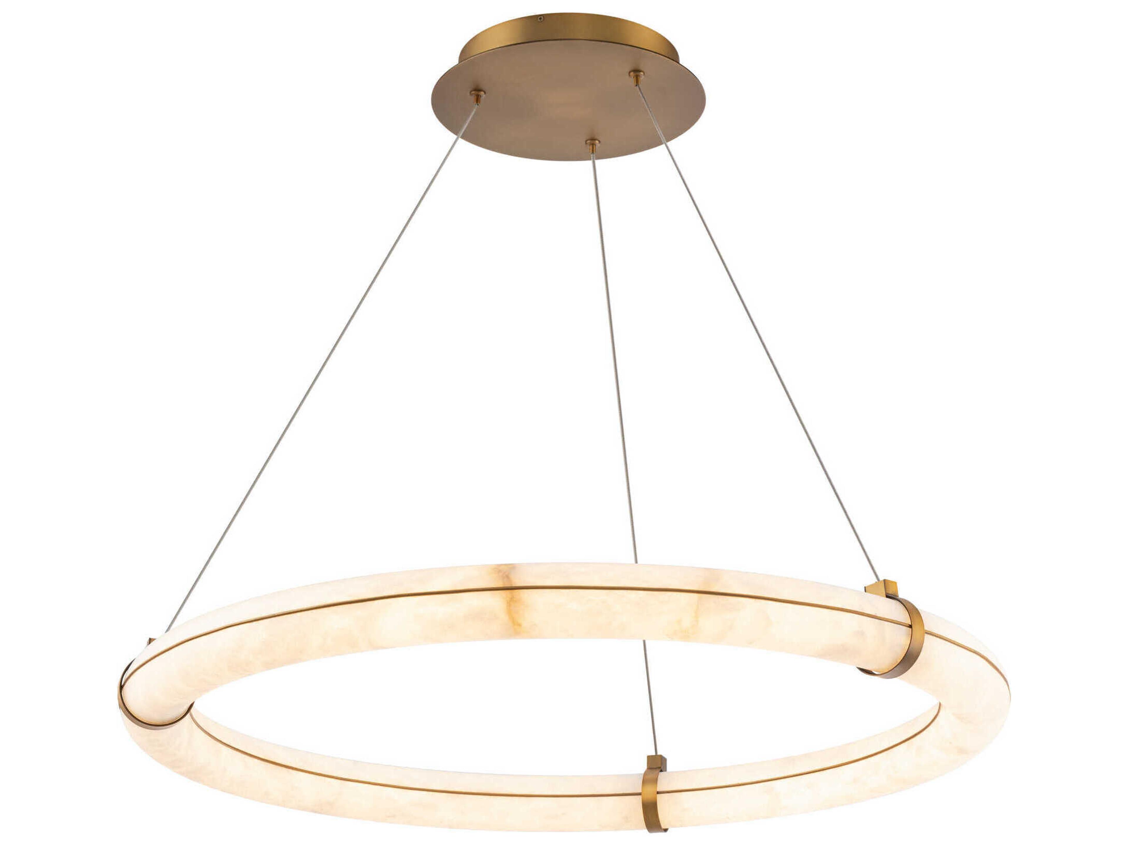 Modern Forms Clique 1-Light Aged Brass Pendant