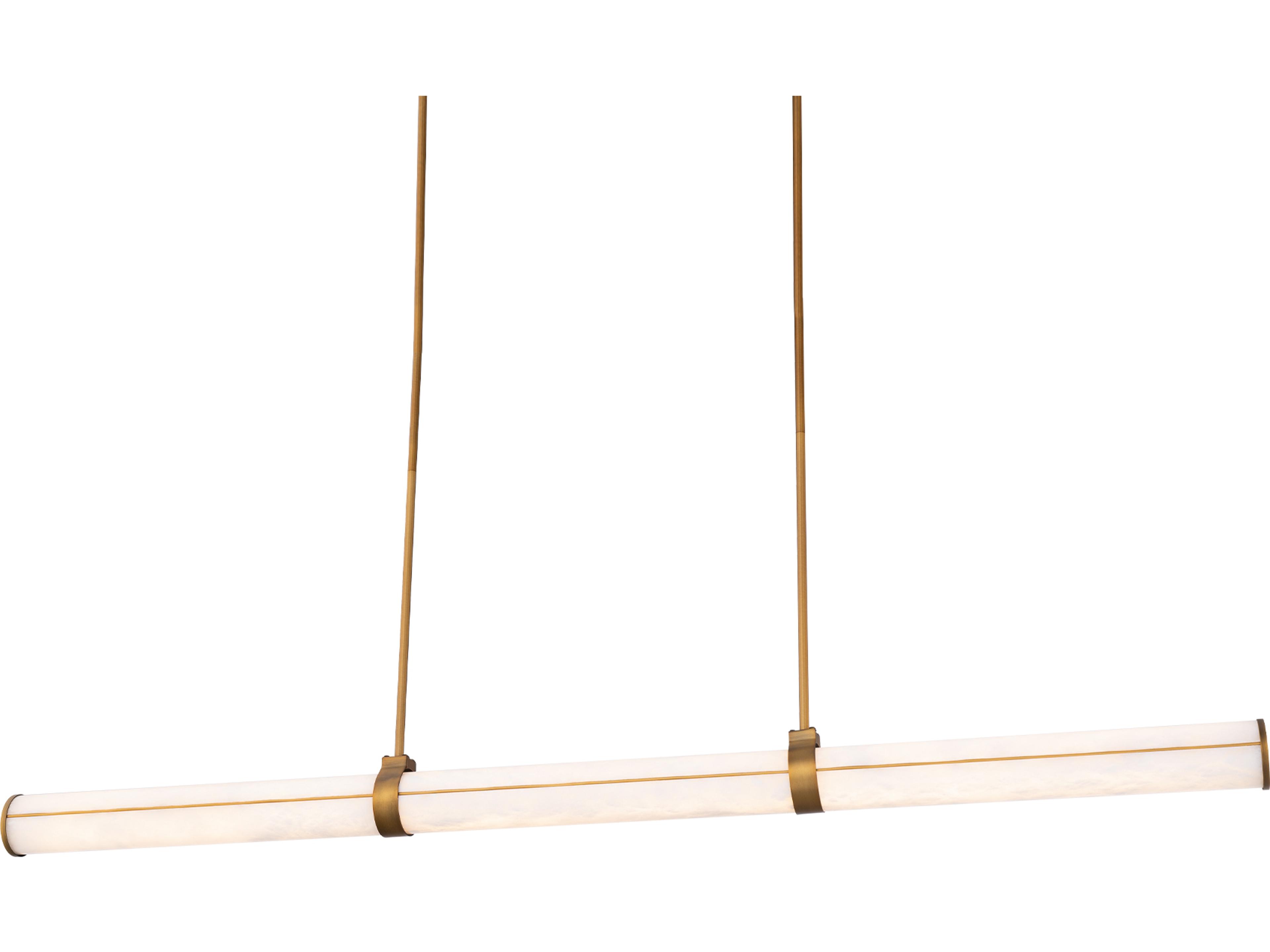 Modern Forms Clique 1-Light Aged Brass Linear Island Pendant
