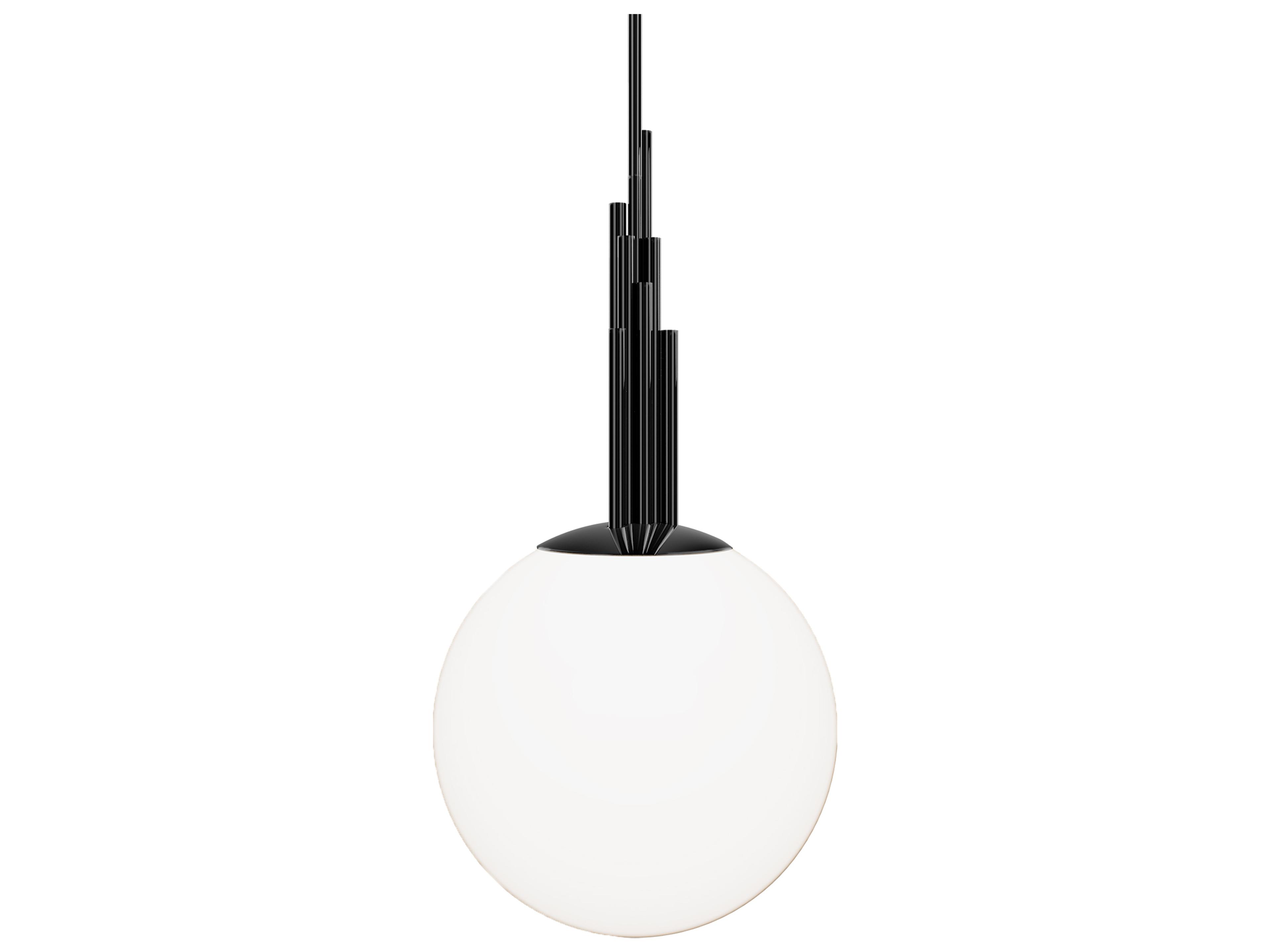 Modern Forms Sybil 1-Light Polished Black Nickel Pendant