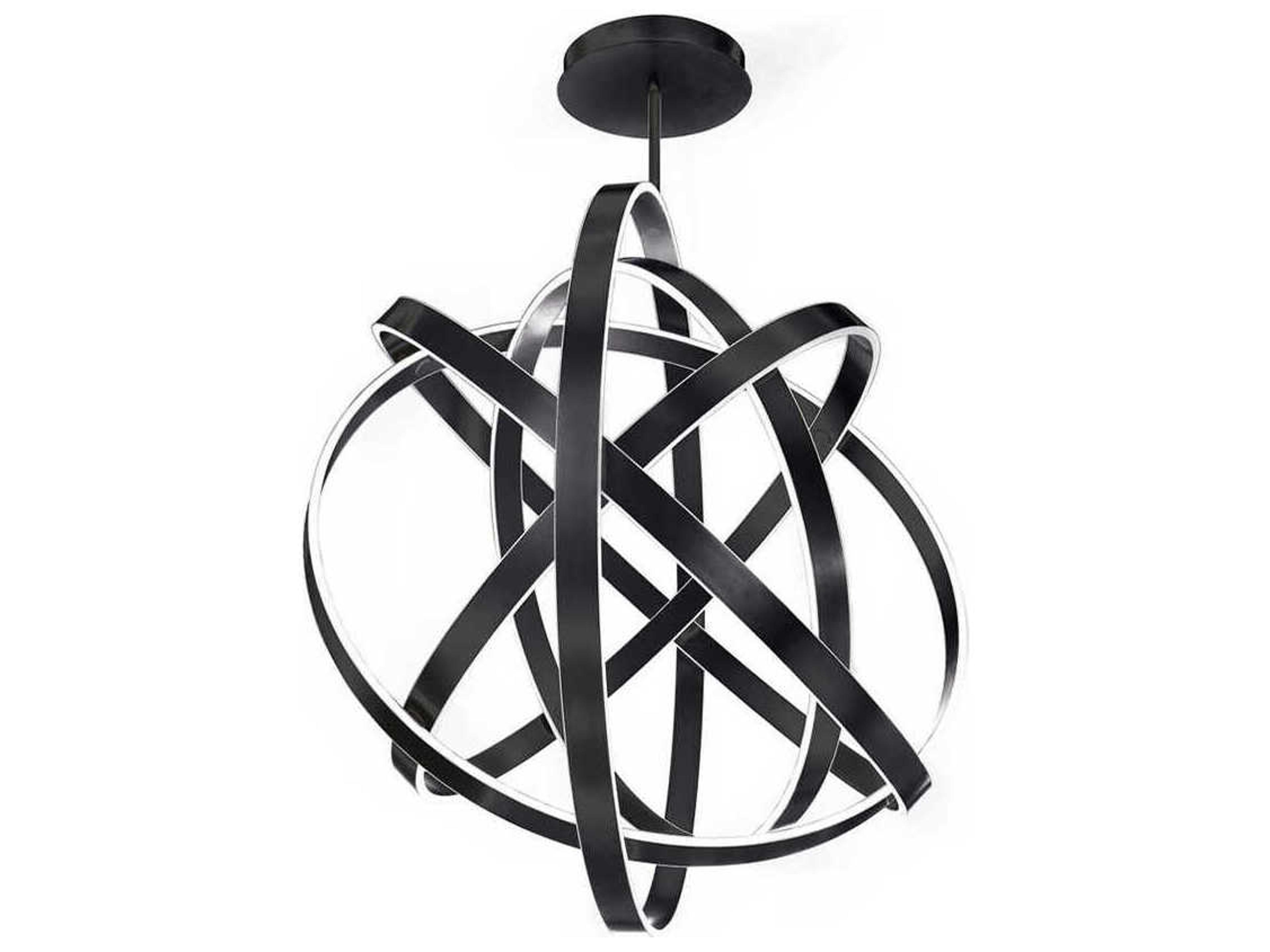 Modern Forms Kinetic 1-Light Black LED Pendant