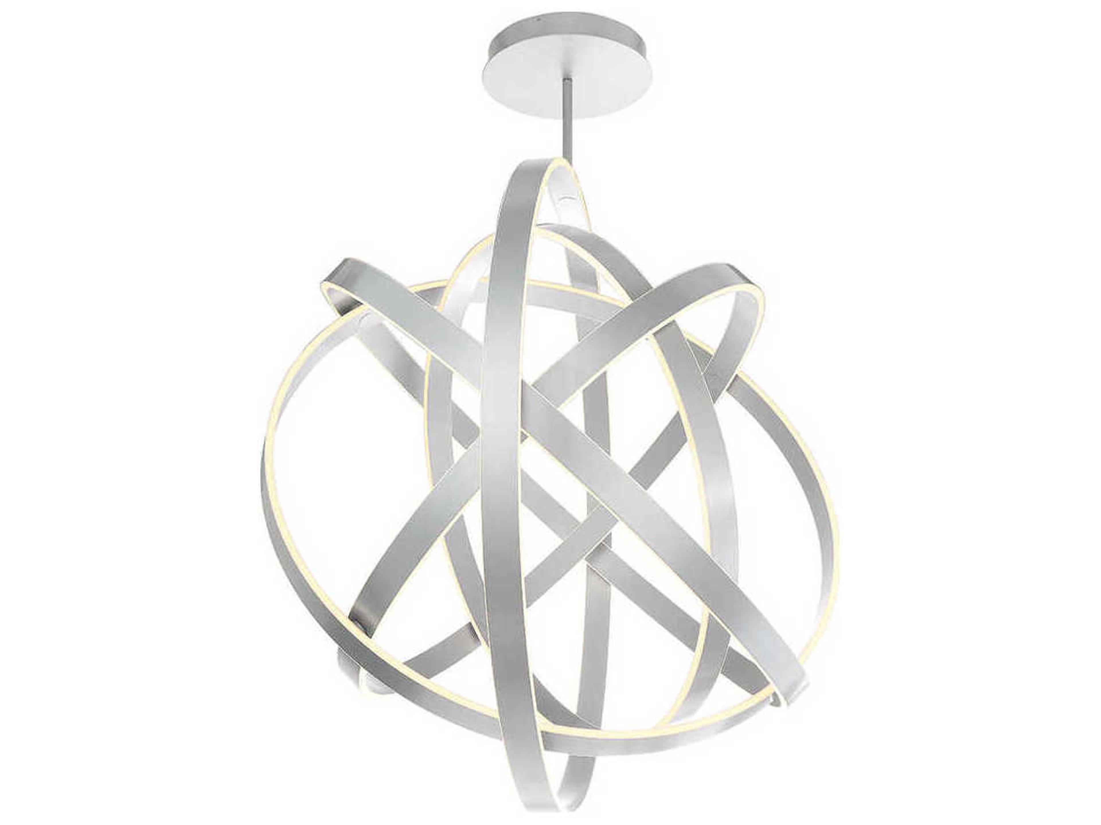 Modern Forms Kinetic 1-Light Titanium Silver LED Pendant