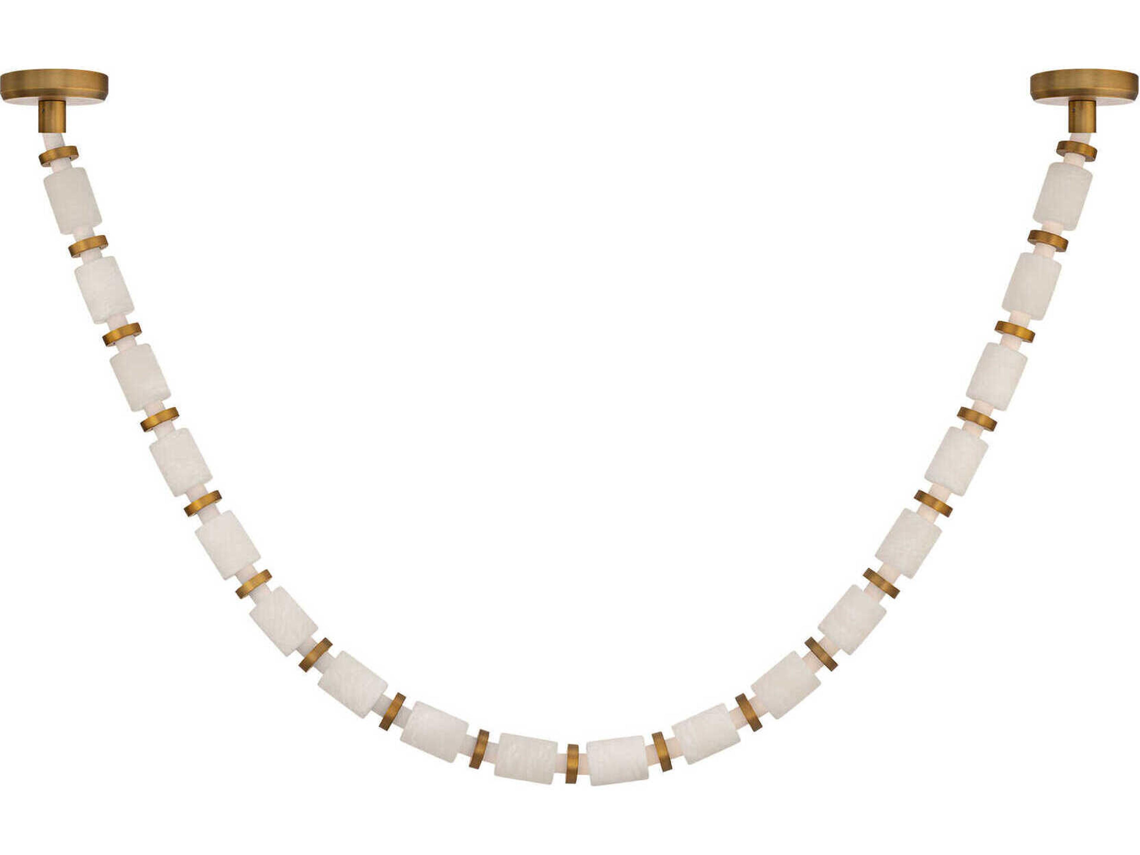 Modern Forms Entice 18-Light Aged Brass Linear Pendant