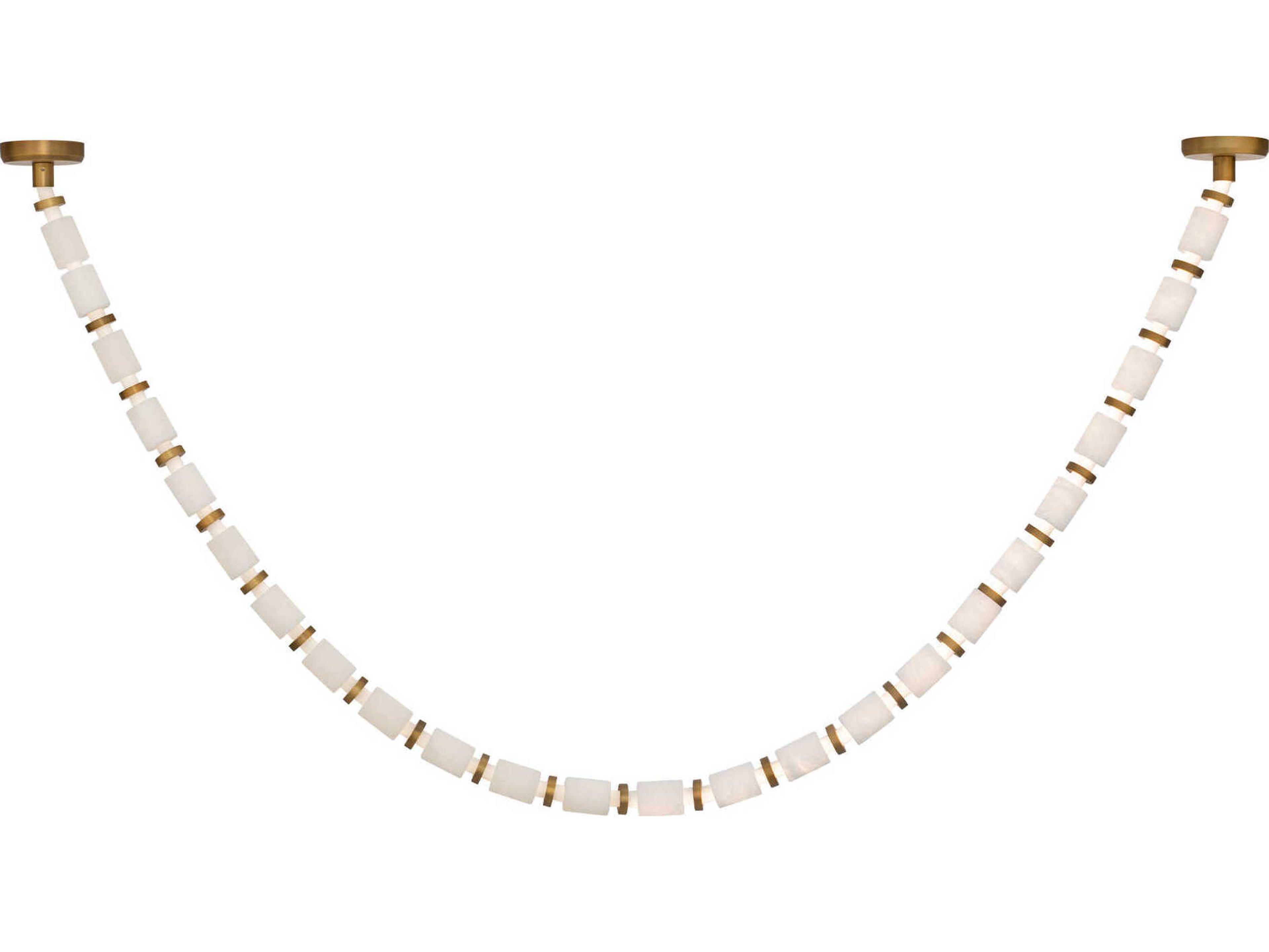 Modern Forms Entice 24-Light Aged Brass Linear Mini Pendant