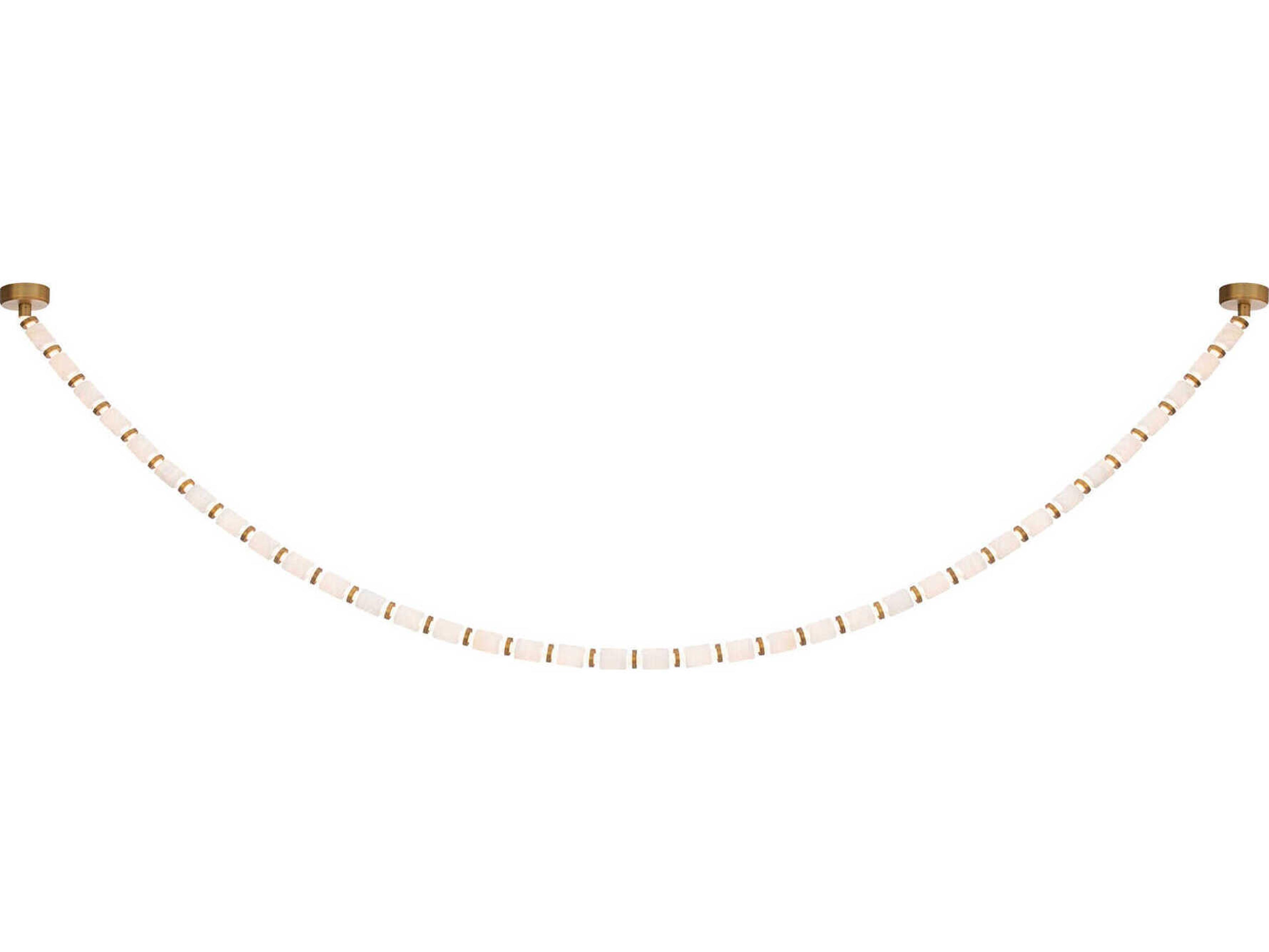 Modern Forms Entice 36-Light Aged Brass Linear Mini Pendant