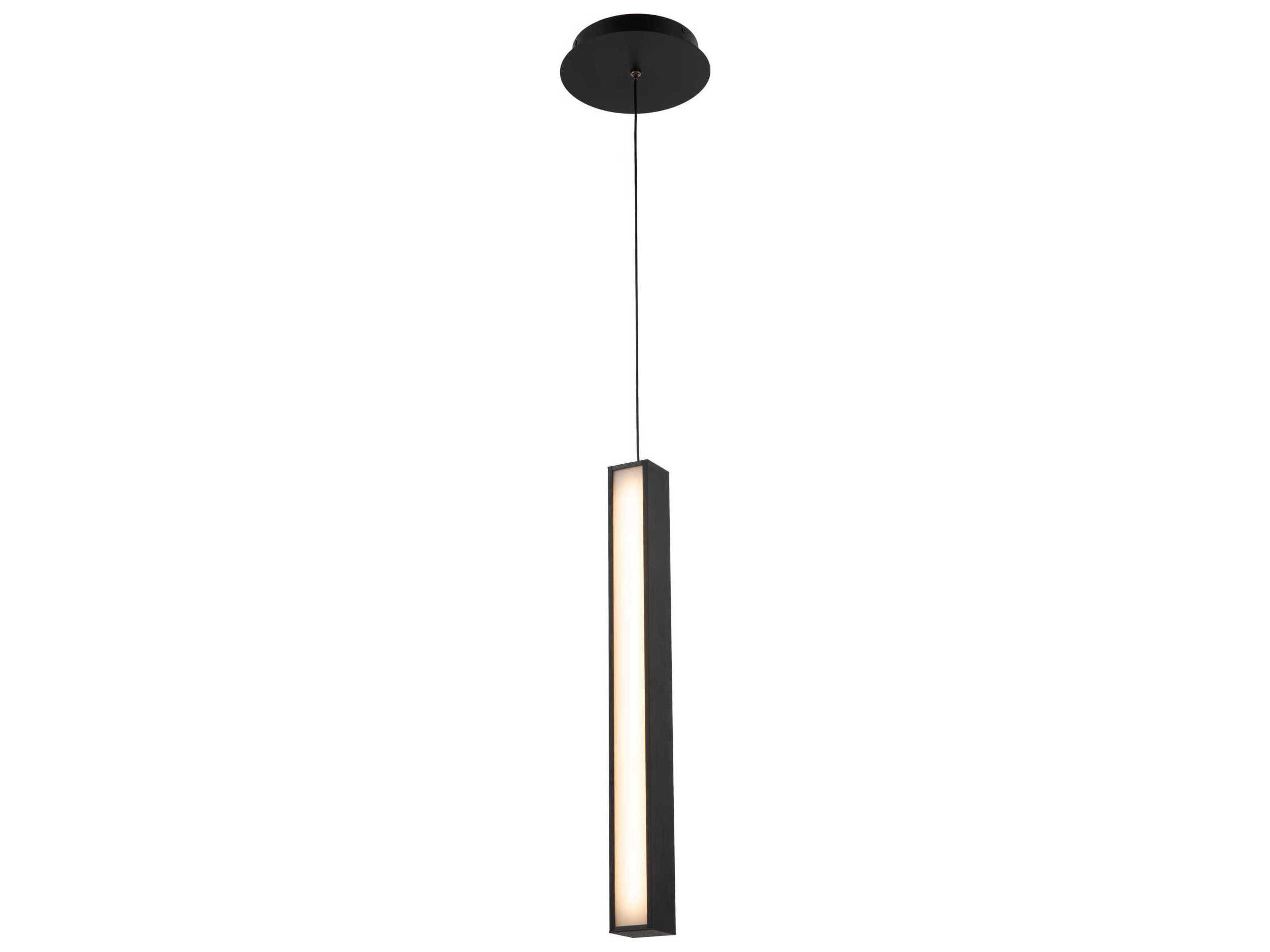 Modern Forms Chaos 1-Light Black LED Geometric Mini Pendant