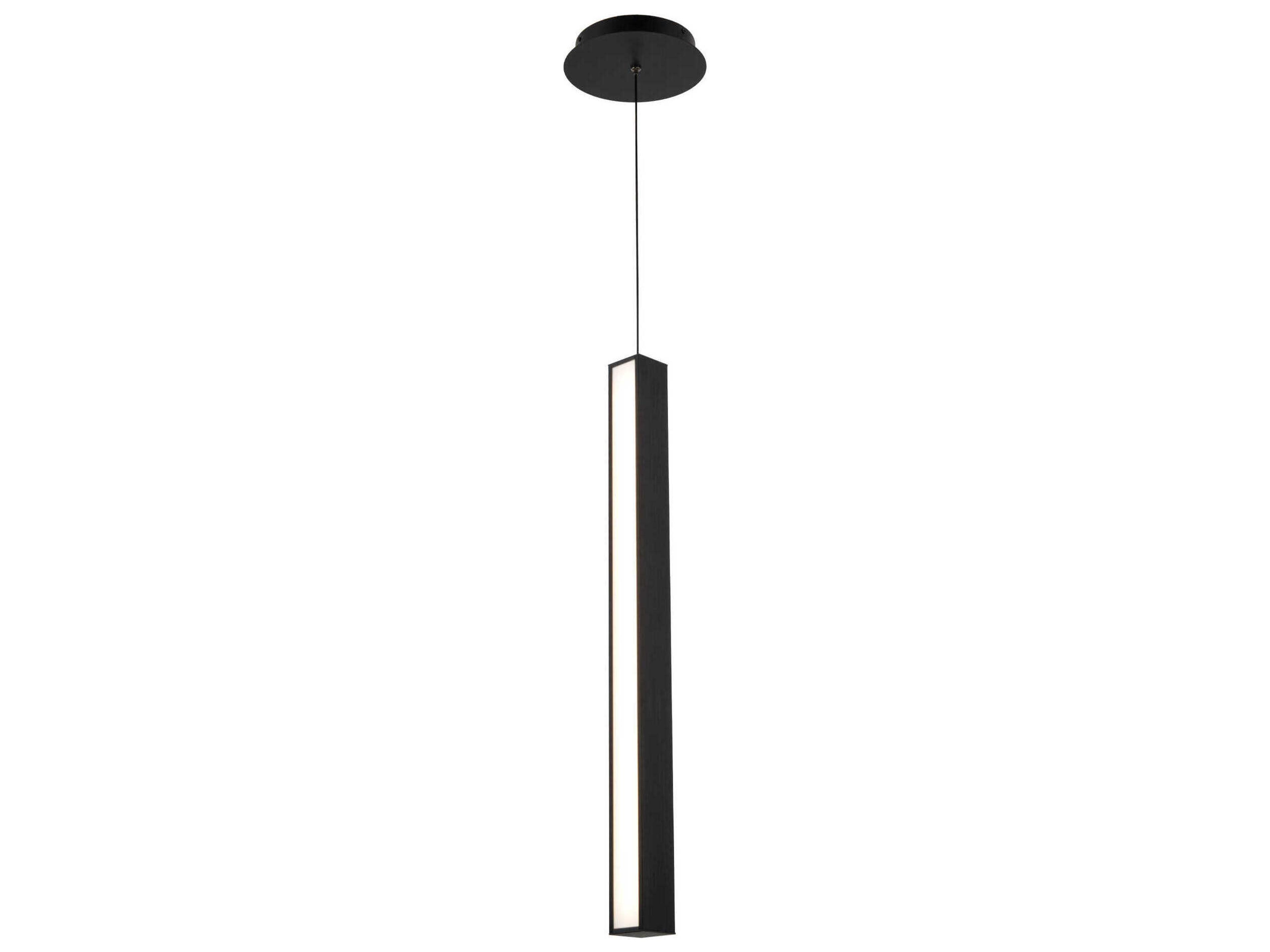 Modern Forms Chaos 1-Light Black LED Geometric Mini Pendant