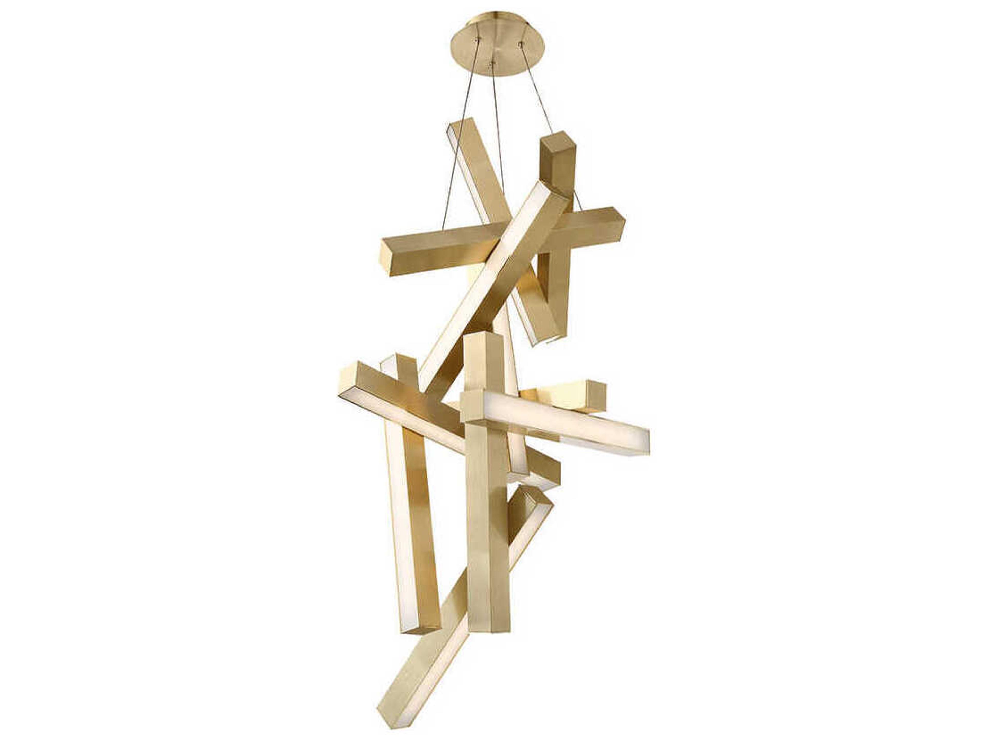 Modern Forms Chaos 12-Light Aged Brass LED Pendant