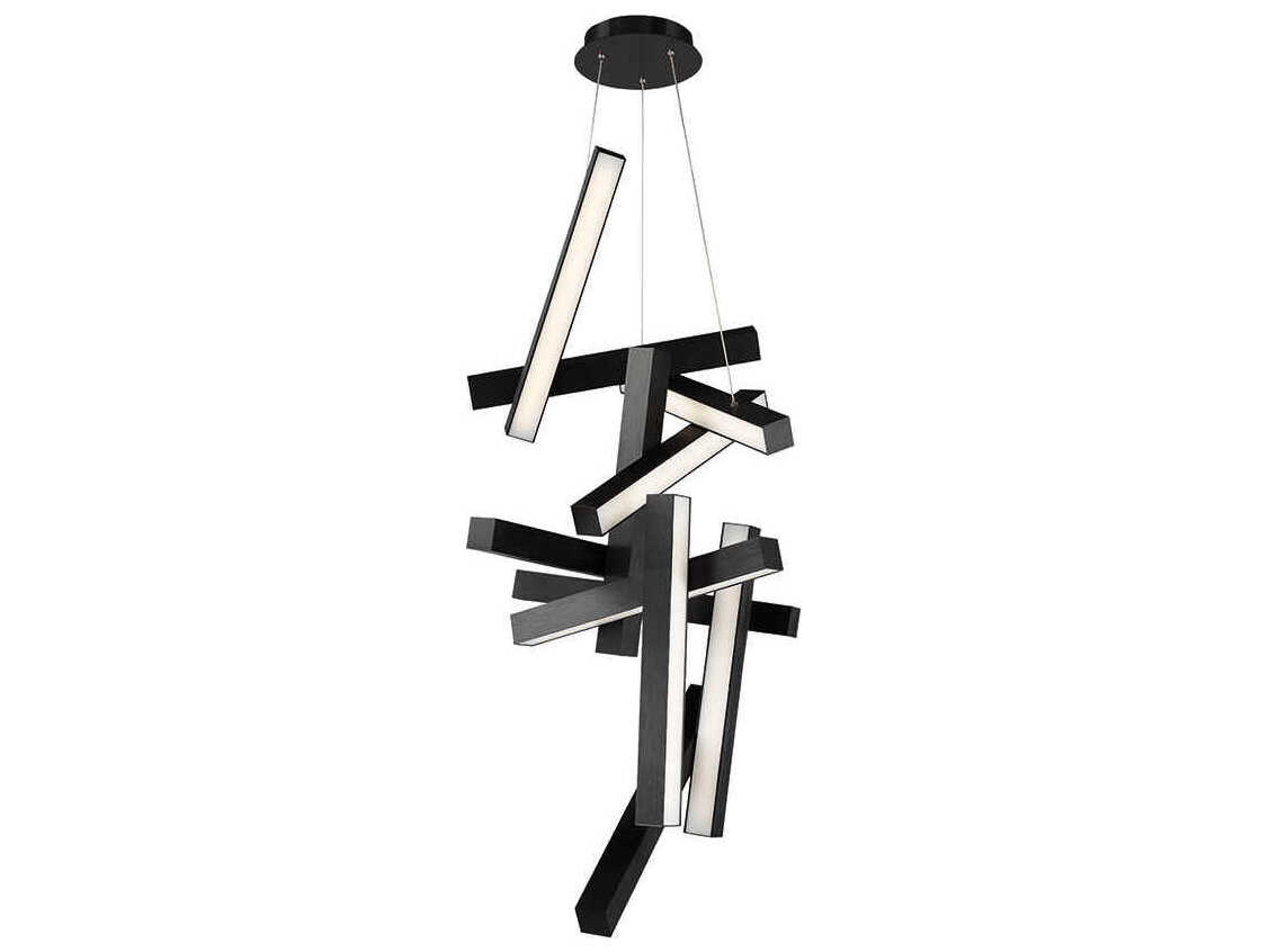 Modern Forms Chaos 12-Light Black LED Pendant