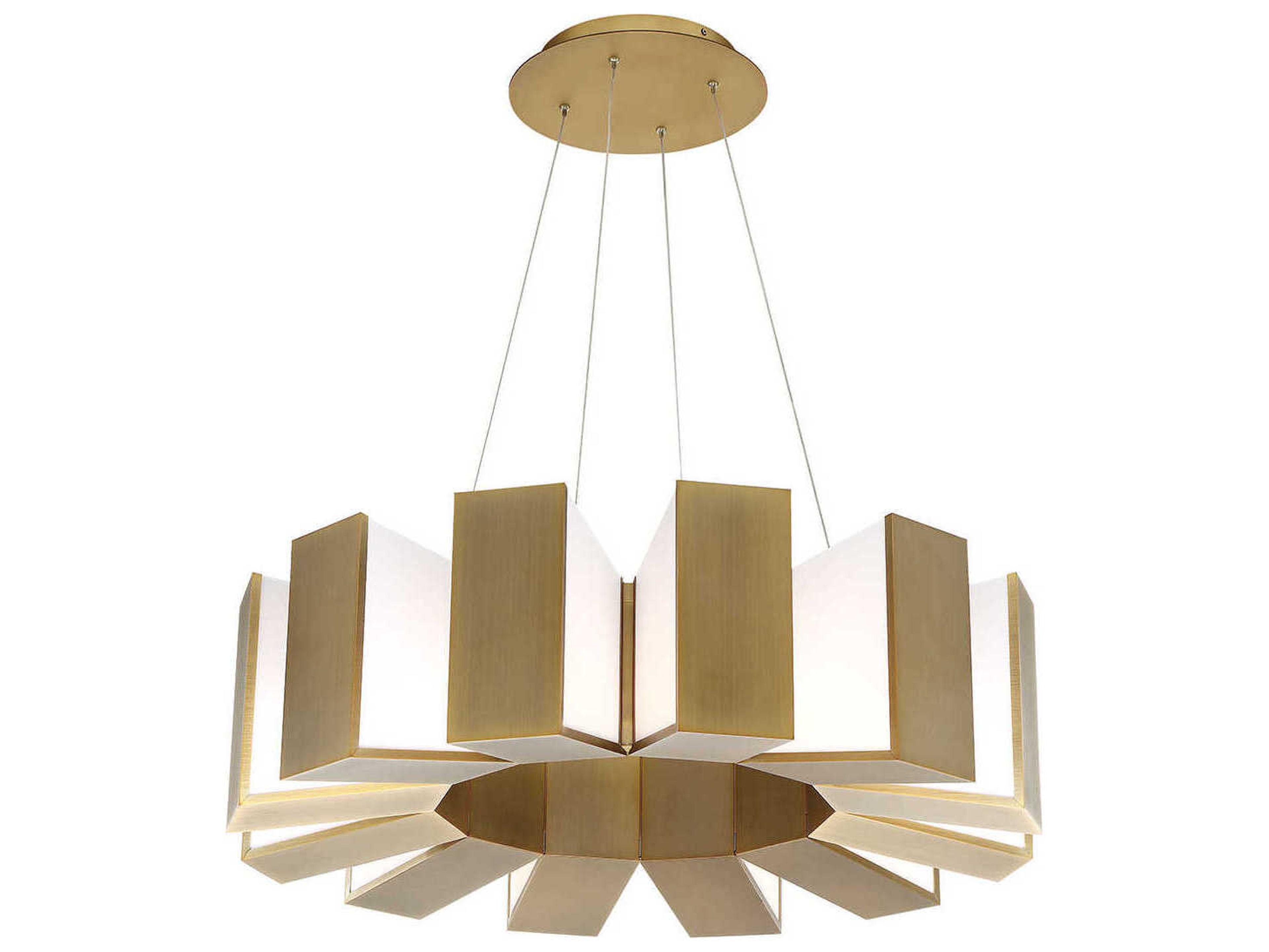 Modern Forms Chronos 12-Light Aged Brass LED Pendant