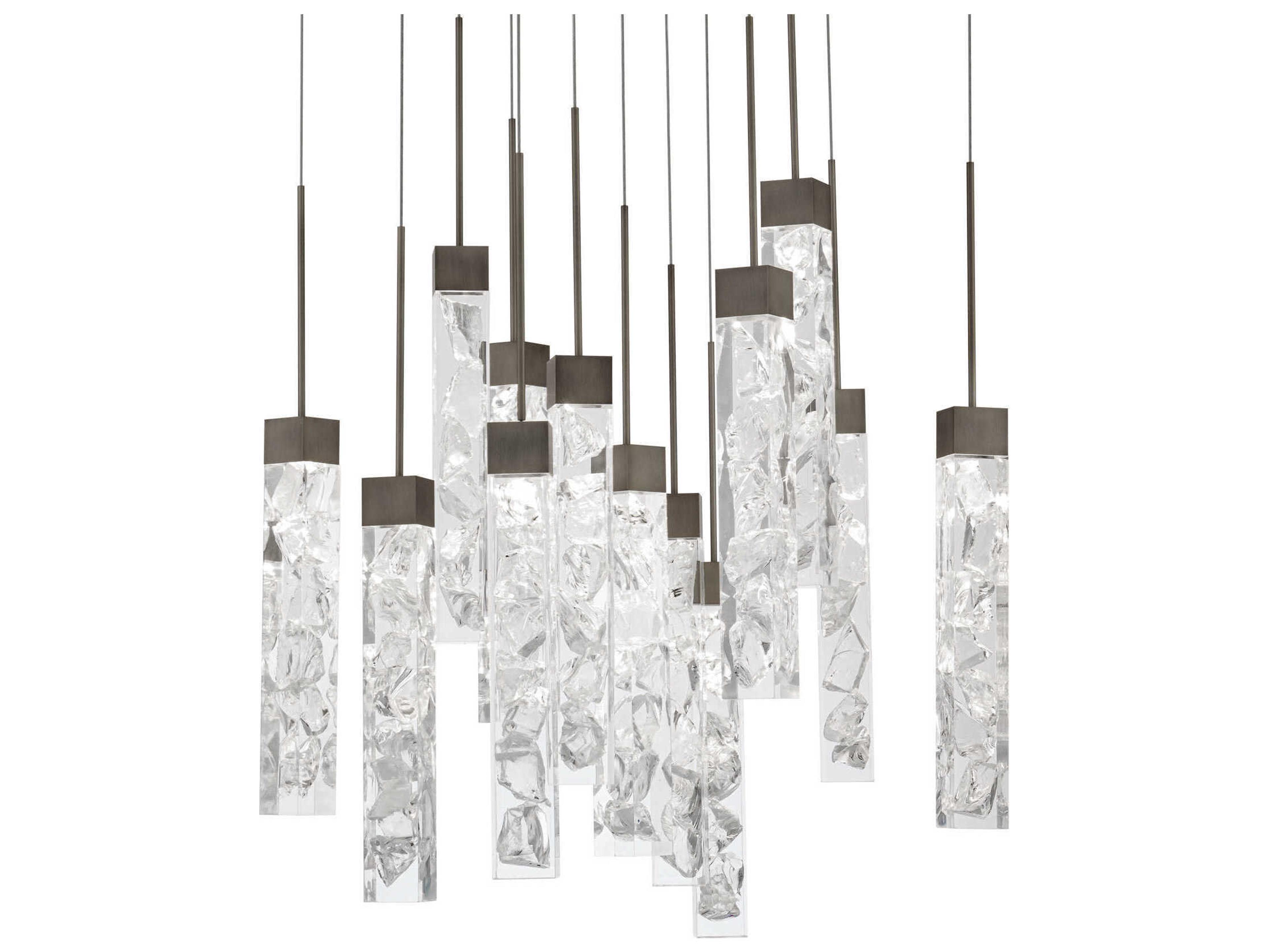Modern Forms Minx 13-Light Antique Nickel Linear Pendant