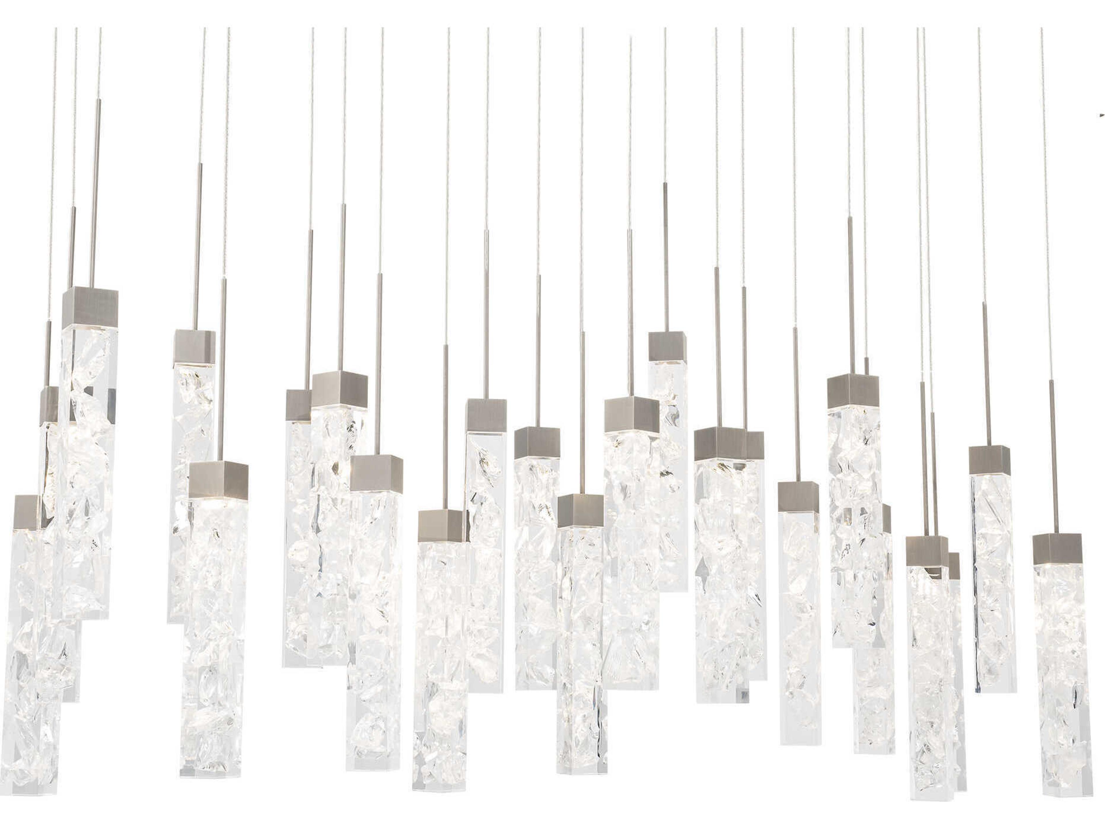 Modern Forms Minx 23-Light Antique Nickel Linear Island Pendant