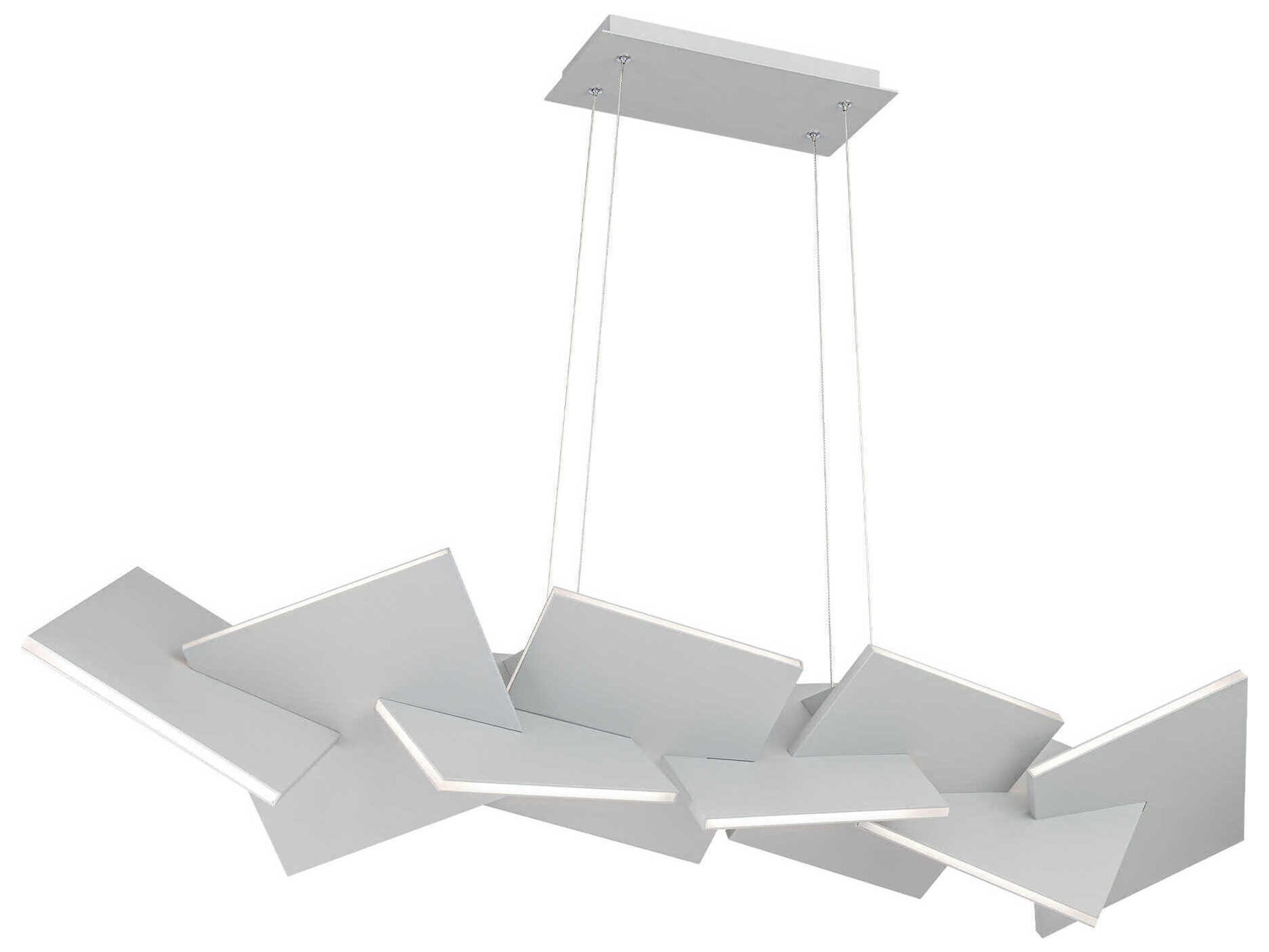Modern Forms Konstruct 1-Light Titanium Gray LED Linear Island Pendant