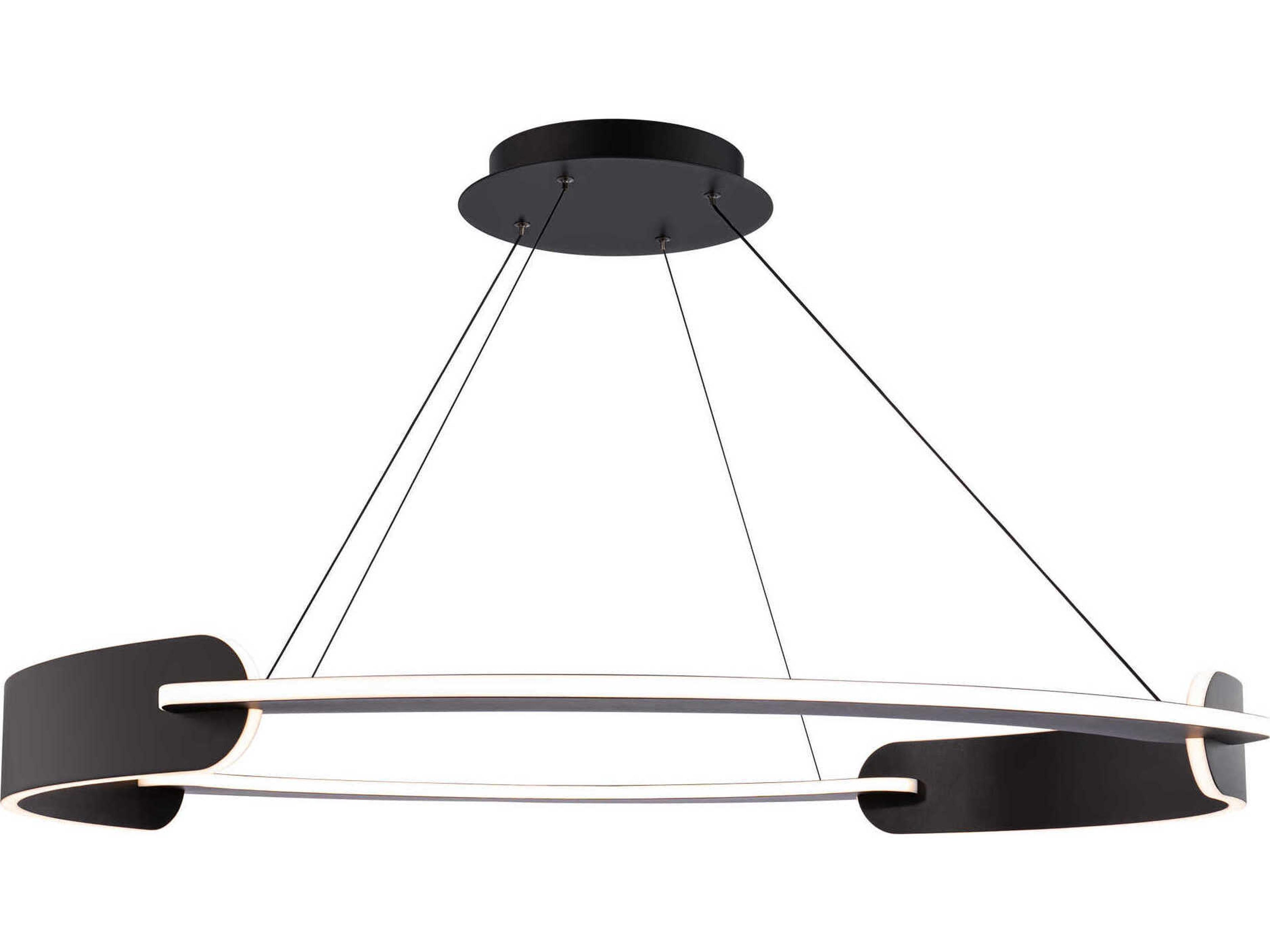 Modern Forms Ilios 4-Light Black LED Round Pendant