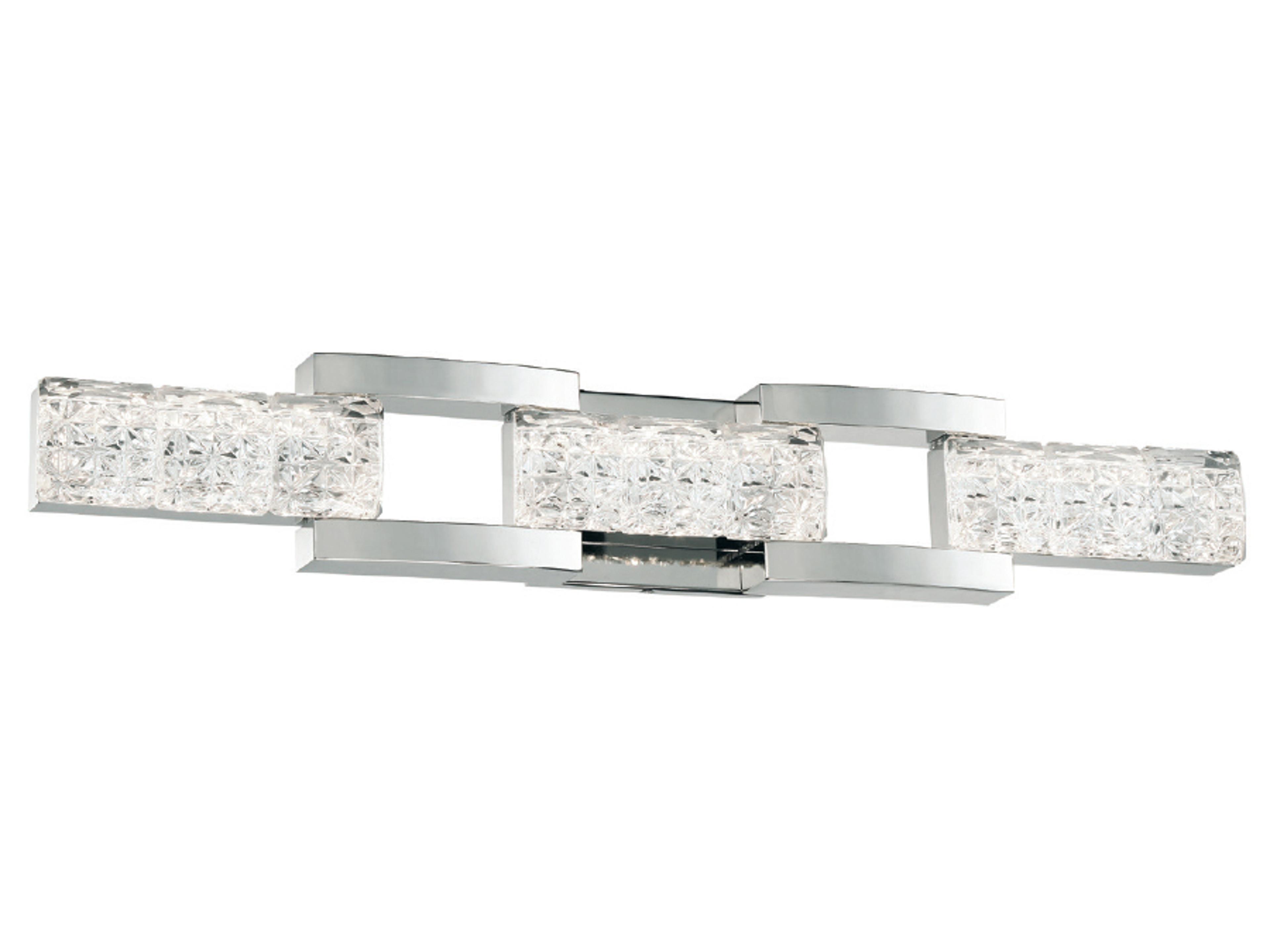 Modern Forms Sofia 2-Light Polished Nickel Crystal LED Vanity Light