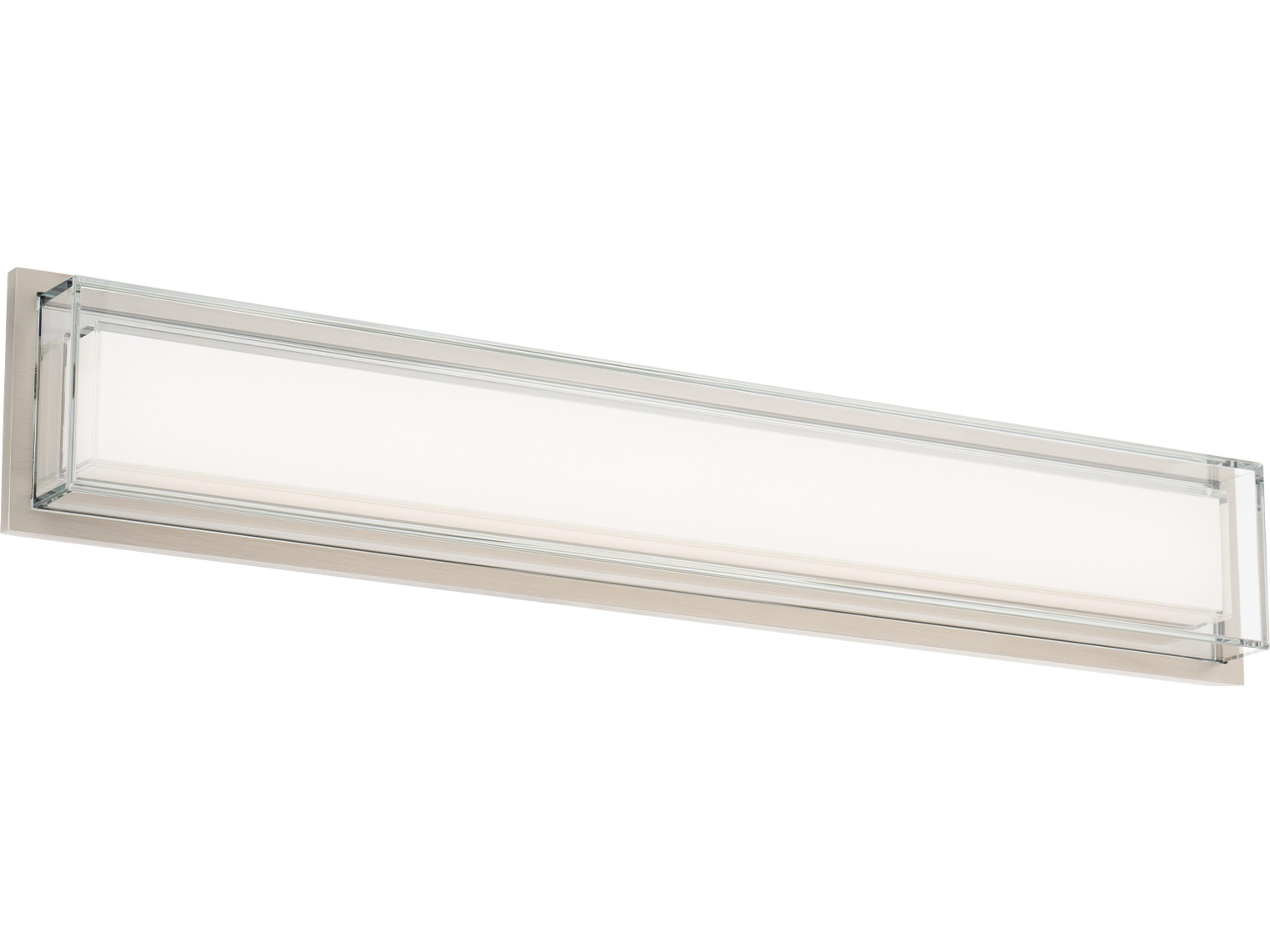Modern Forms Ice Bar 1-Light Brushed Nickel Vanity Light