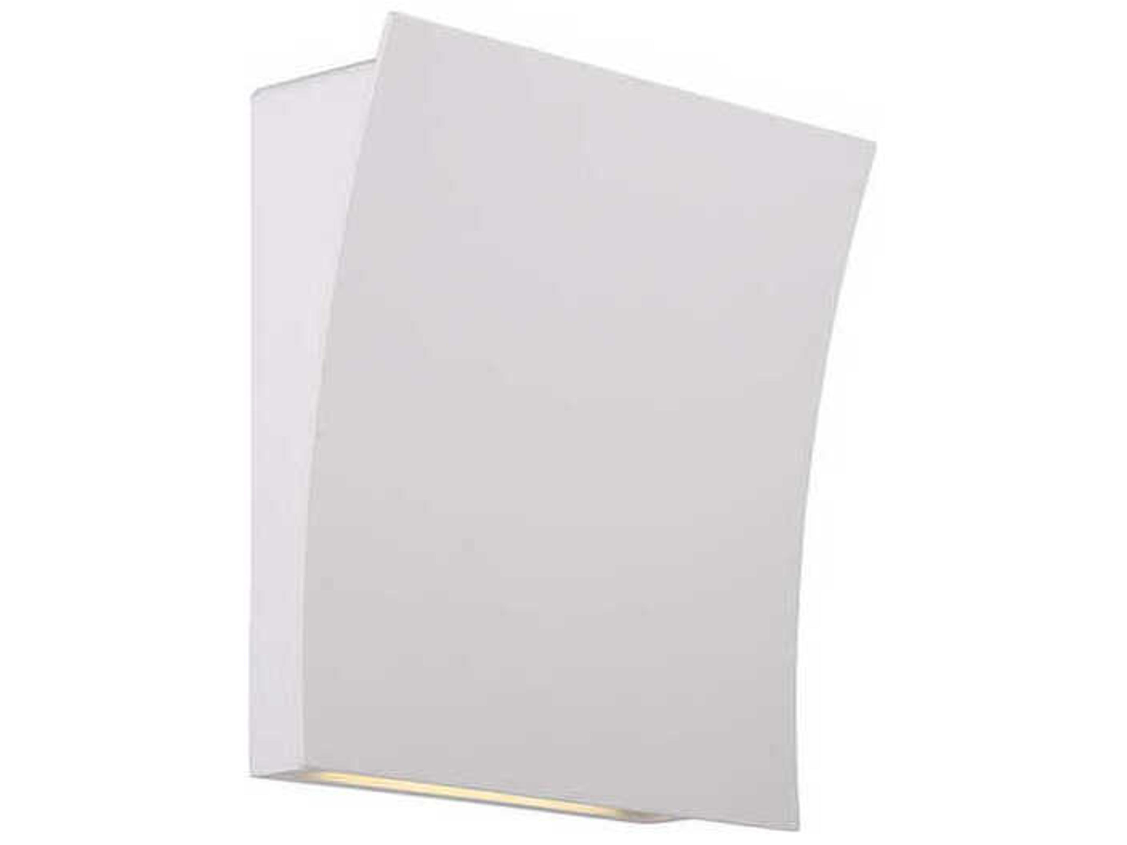 Modern Forms Slide 2-Light White Glass LED Wall Sconce