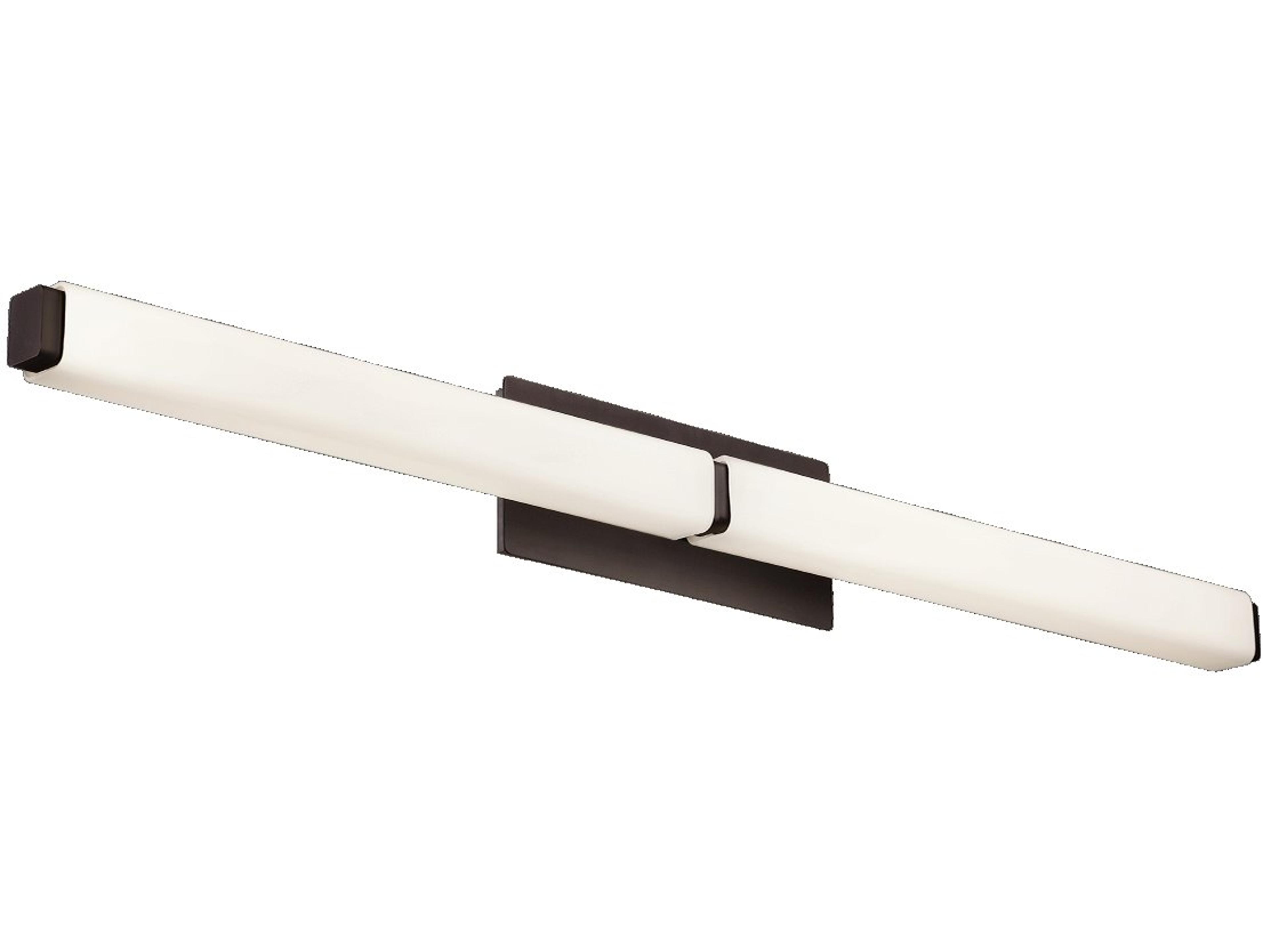 Modern Forms Vogue 1-Light Bronze Glass LED Vanity Light