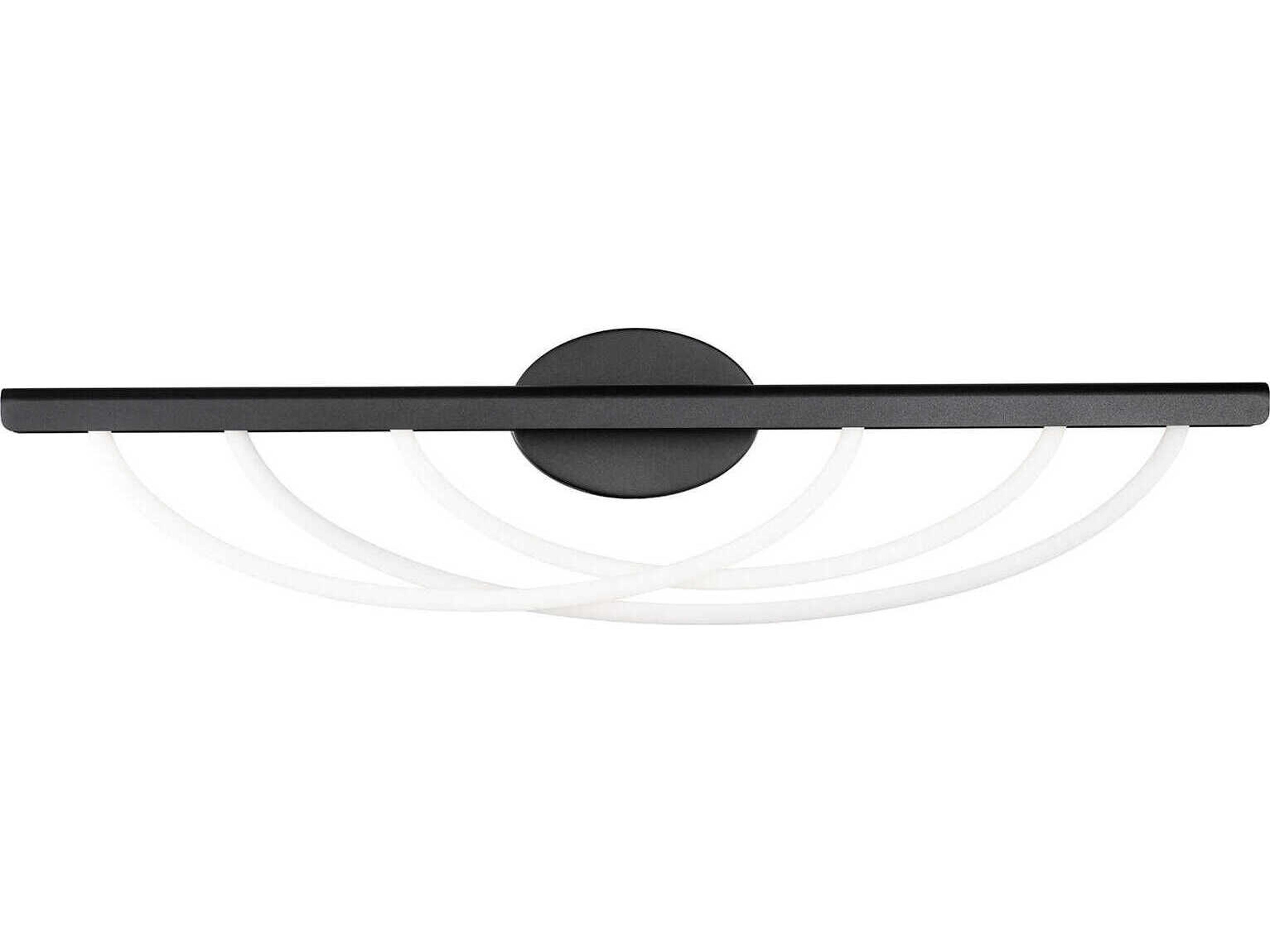 Modern Forms Swoop 3-Light Black Vanity Light