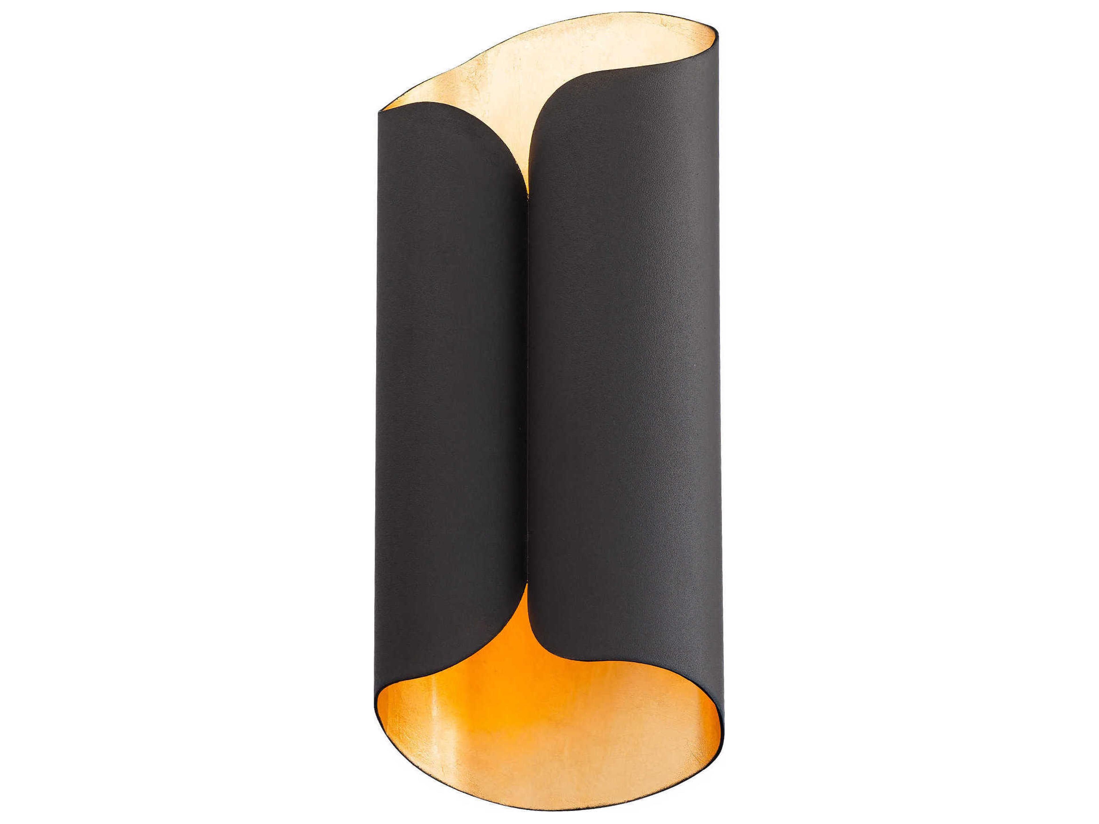 Modern Forms Opus 2-Light Bronze Gold Leaf LED Wall Sconce