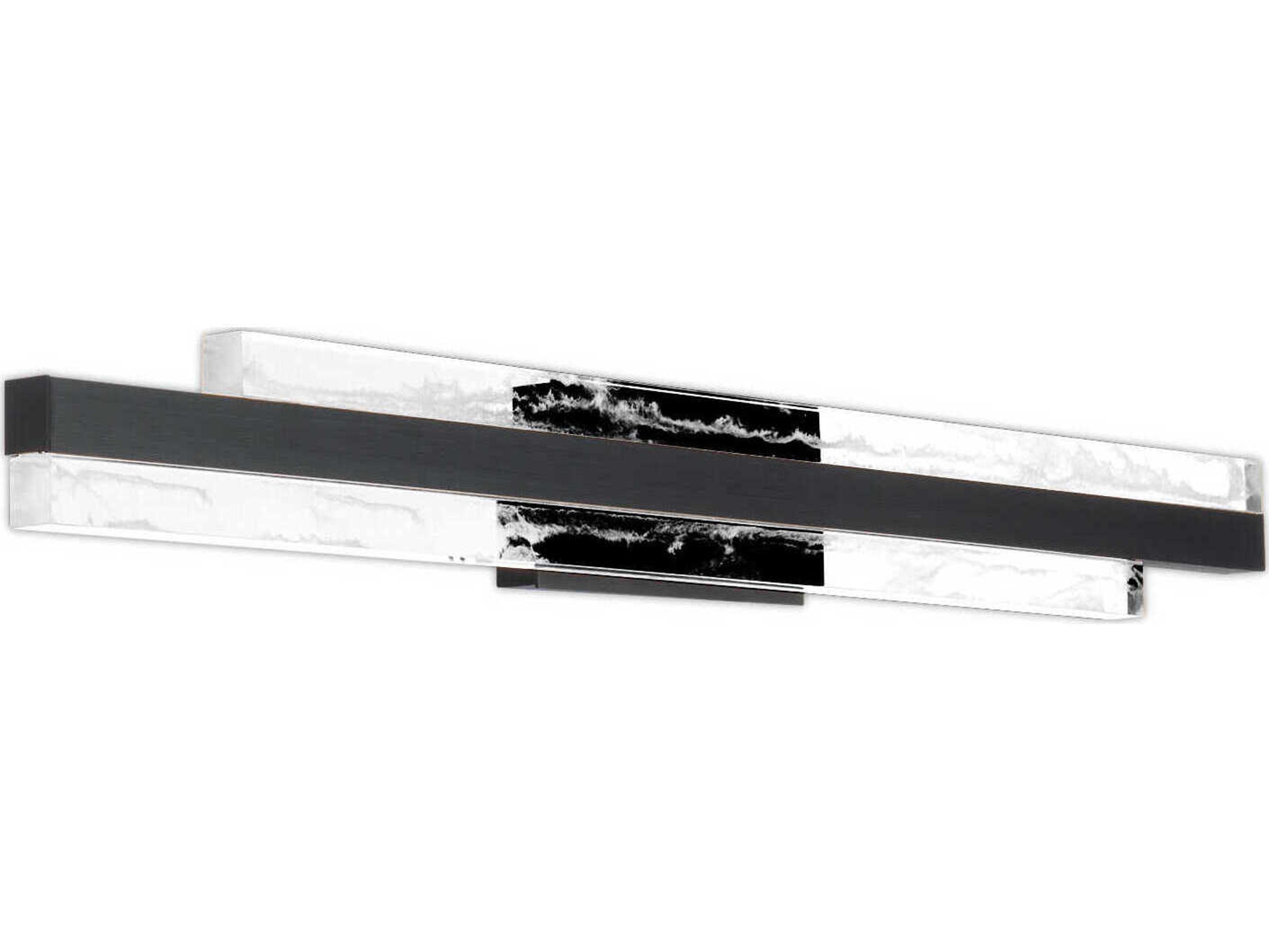 Modern Forms Tandem 1-Light Black LED Vanity Light