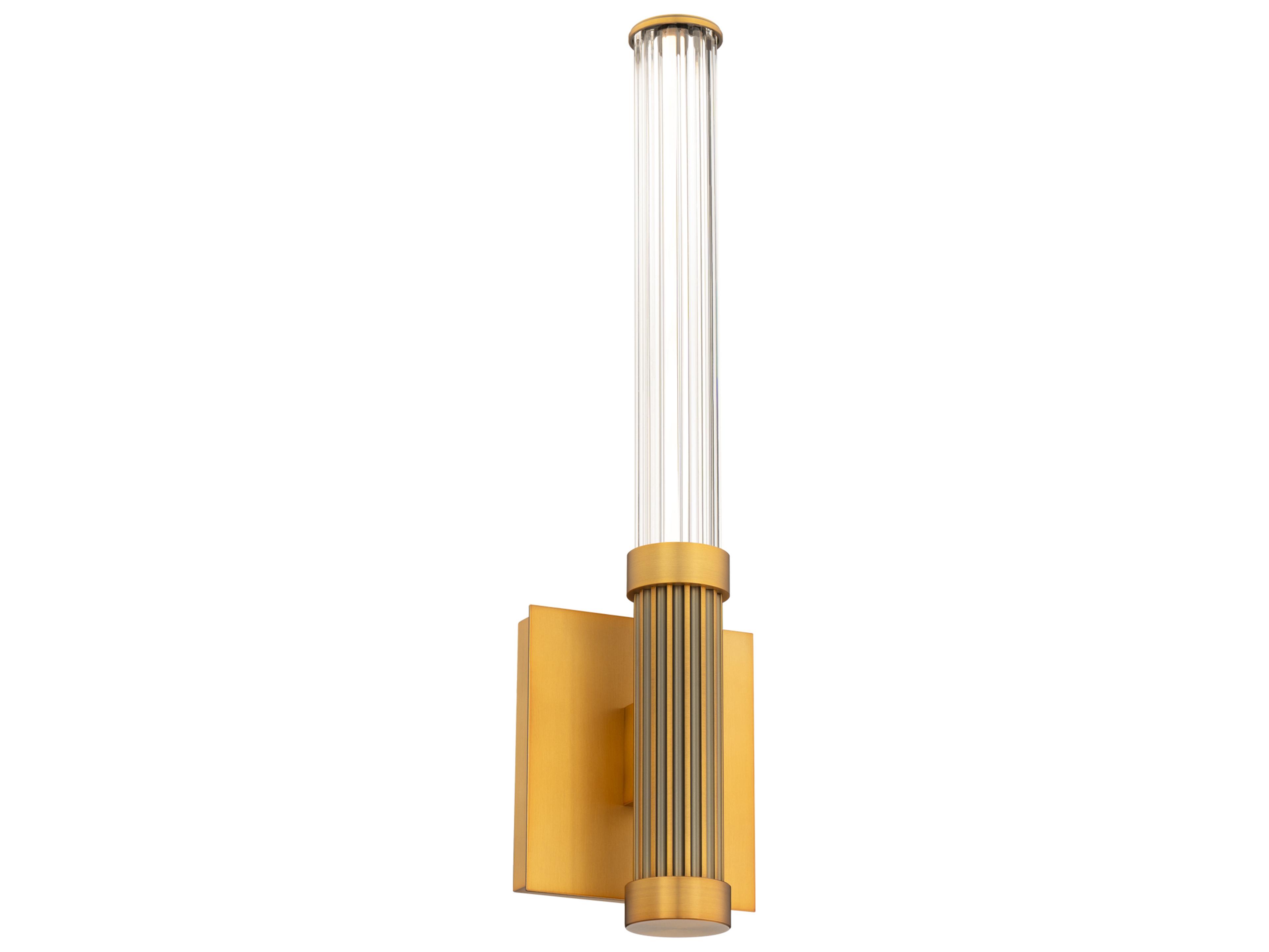 Modern Forms Ribeye 1-Light Aged Brass Wall Sconce