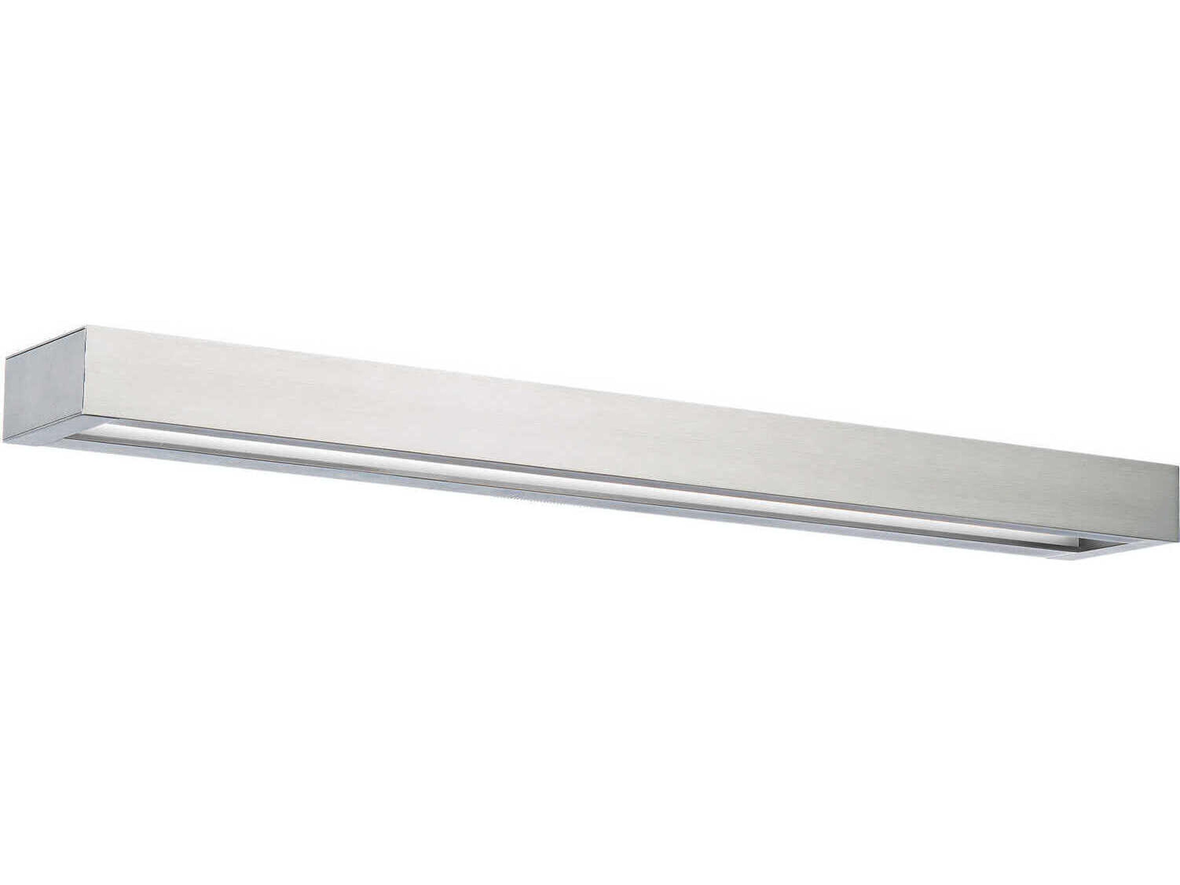 Modern Forms Open Bar 1-Light Brushed Nickel LED Vanity Light