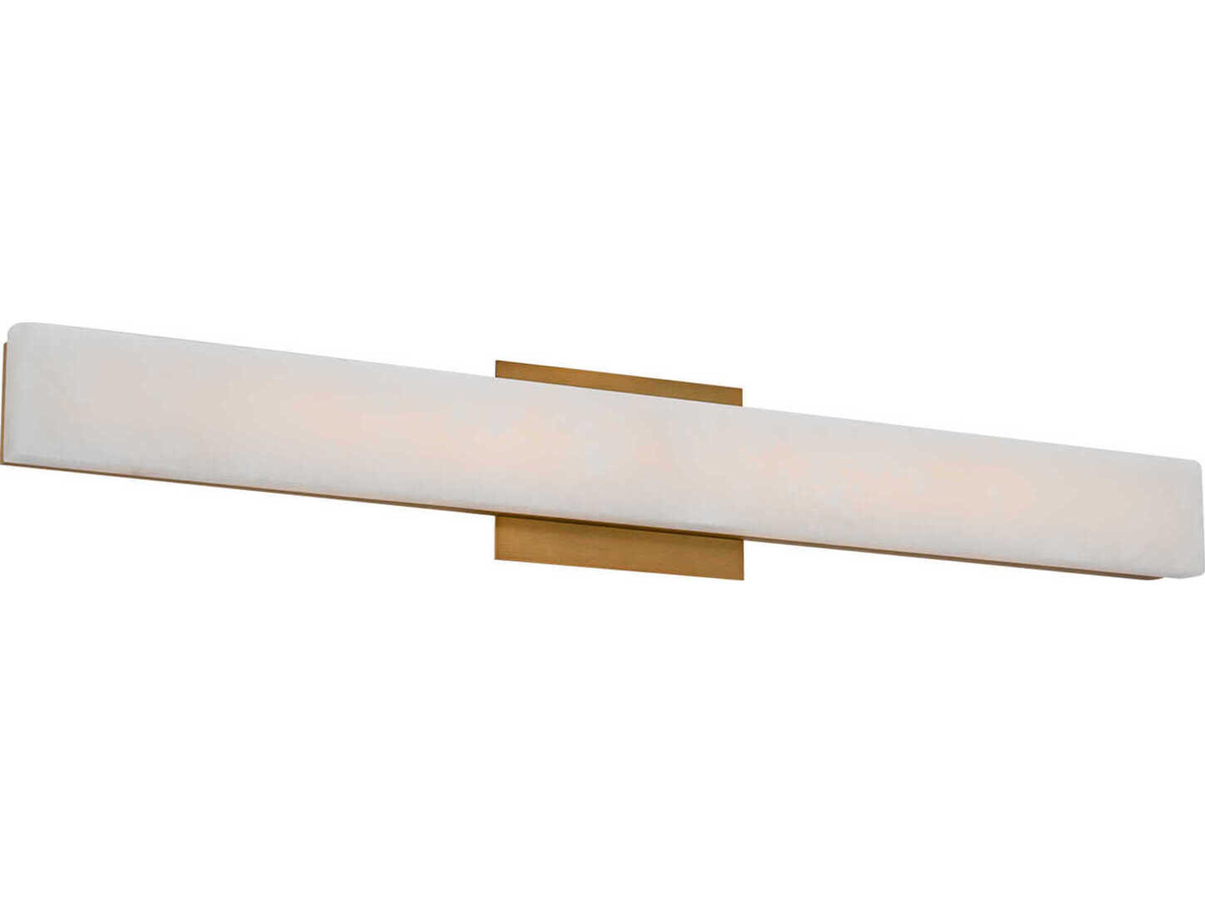 Modern Forms Lanza 1-Light Aged Brass Vanity Light