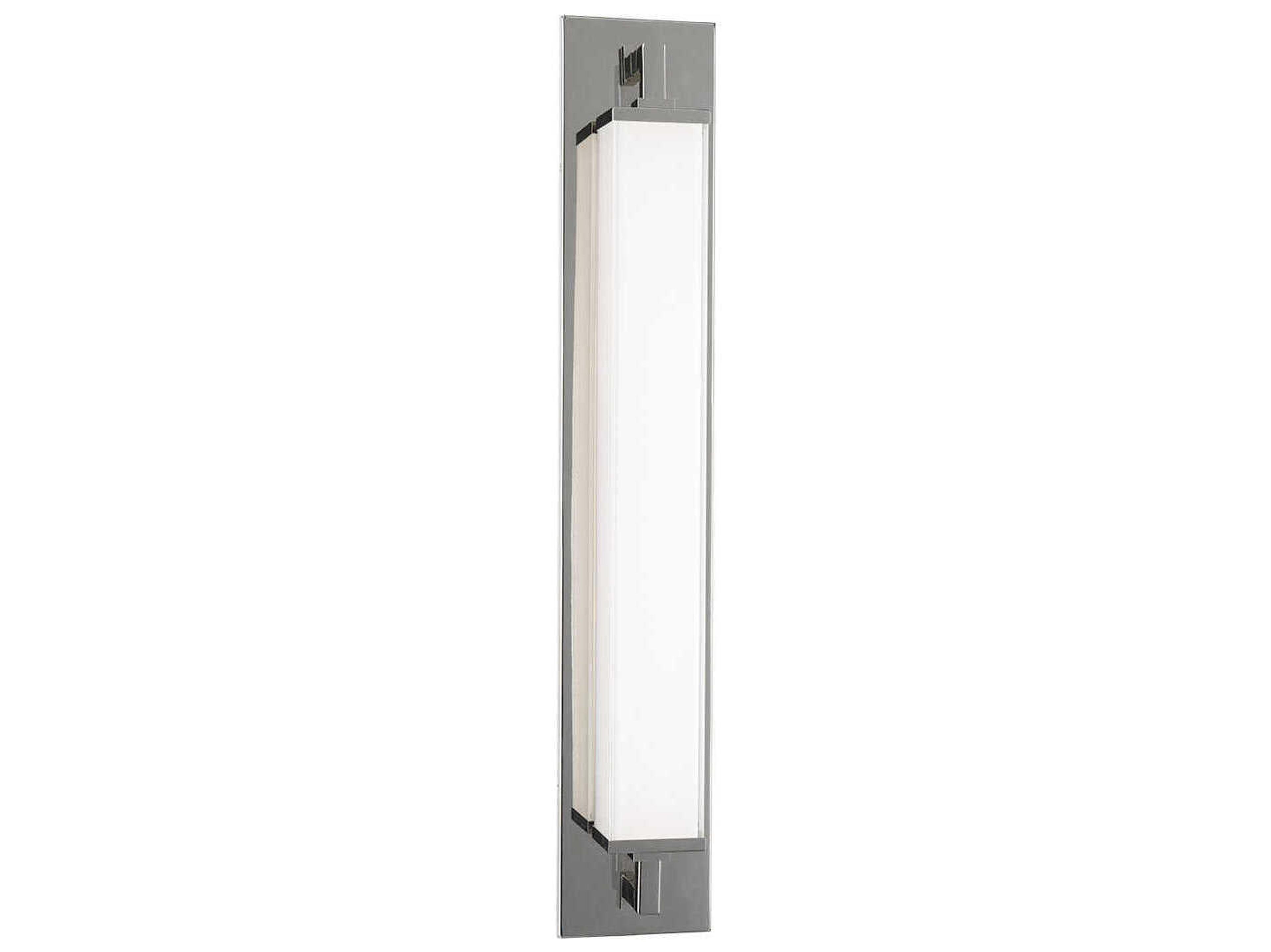Modern Forms Gatsby 1-Light Polished Nickel Glass LED Wall Sconce