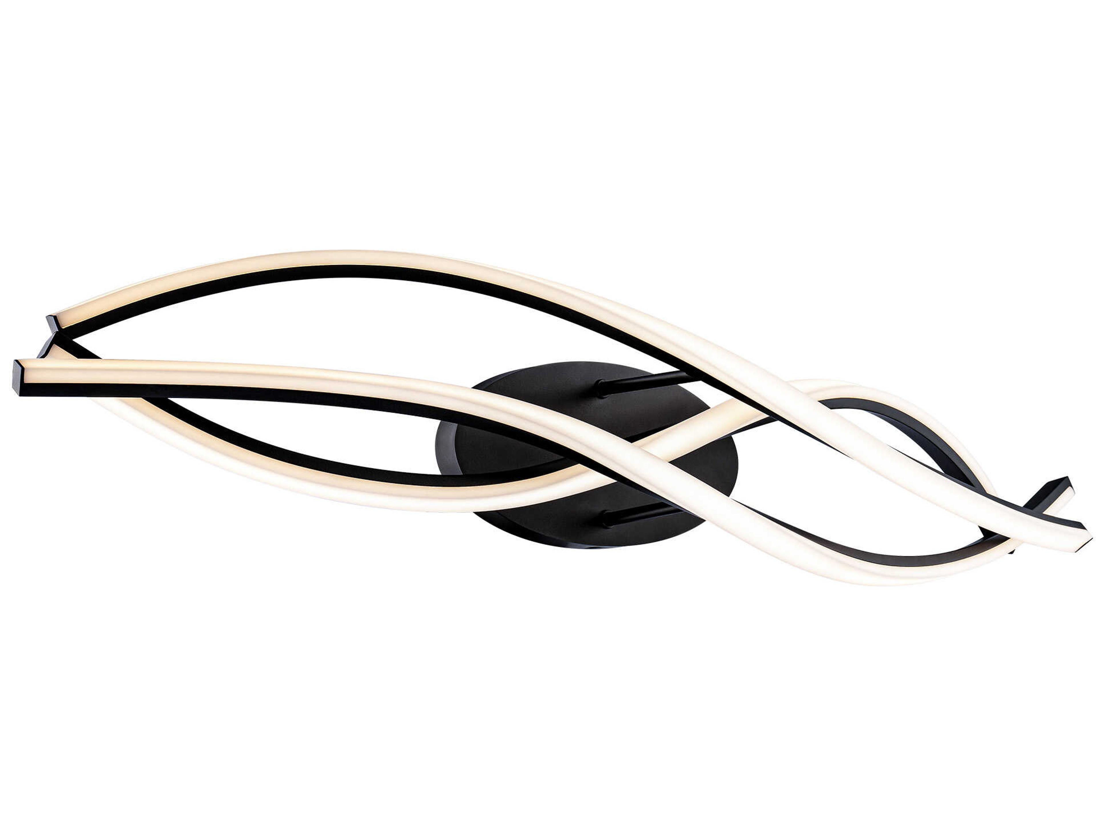 Modern Forms Lior 1-Light Black LED Vanity Light