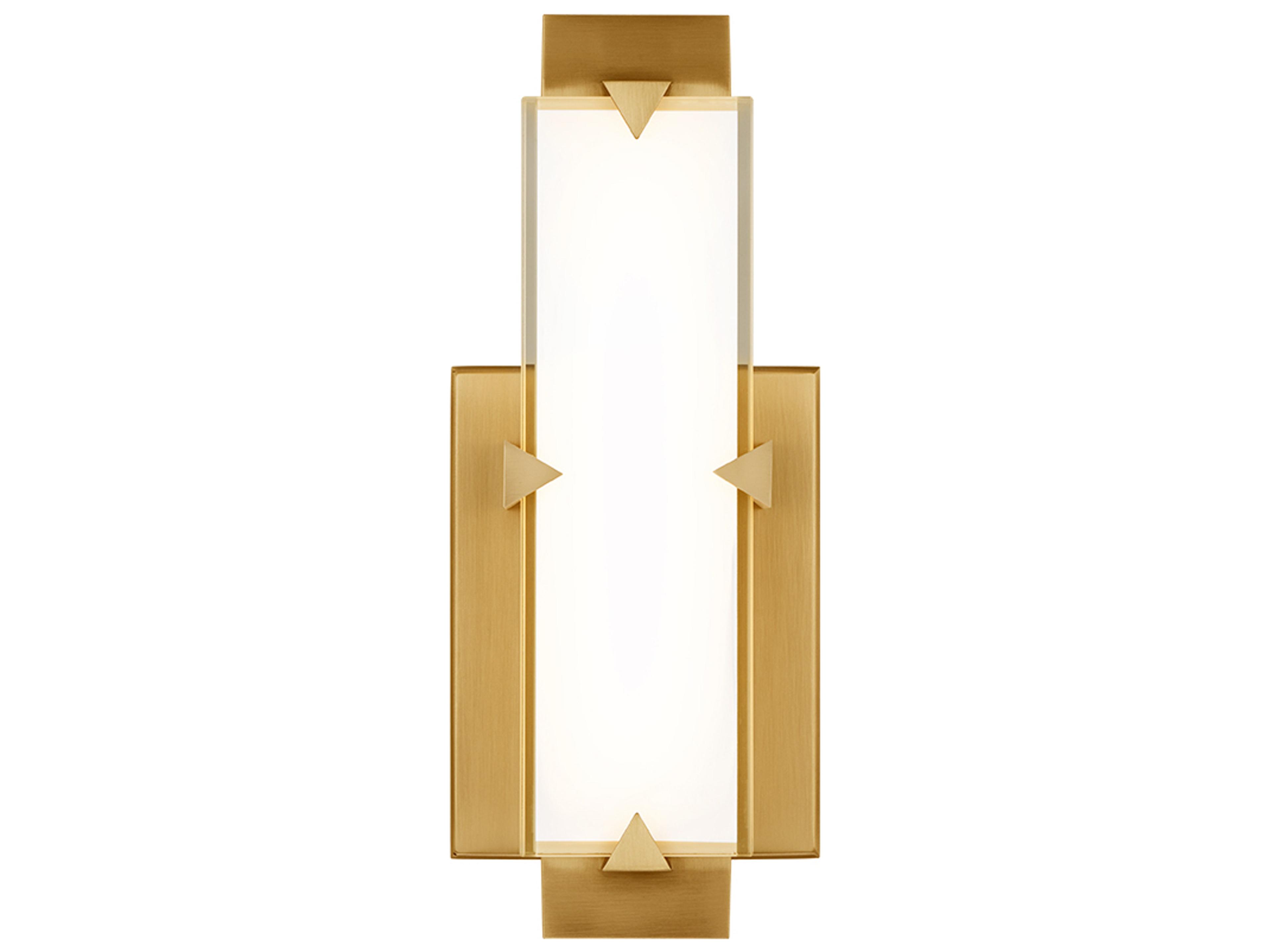 Modern Forms Carlisle 1-Light Aged Brass Wall Sconce
