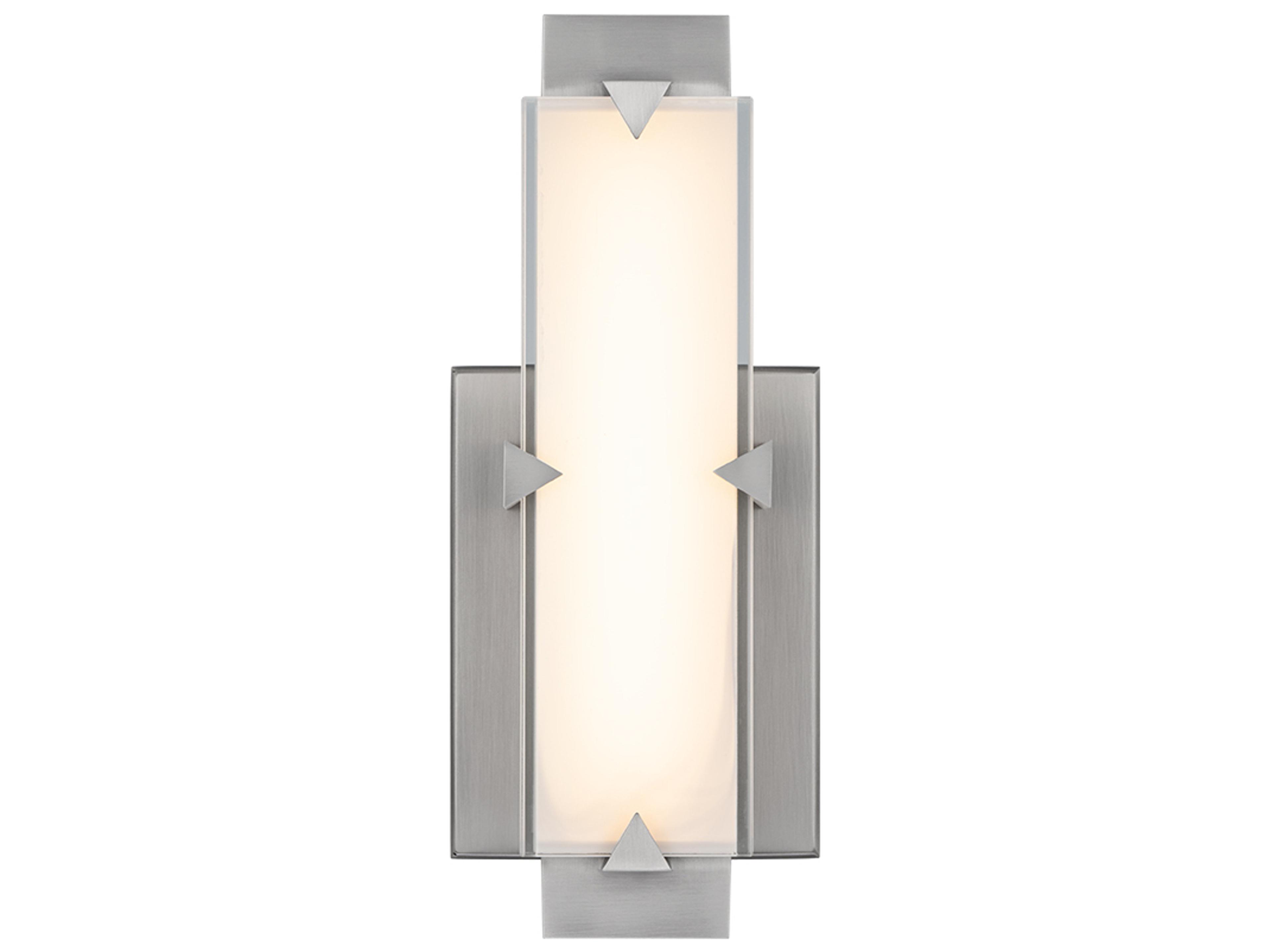 Modern Forms Carlisle 1-Light Brushed Nickel Wall Sconce