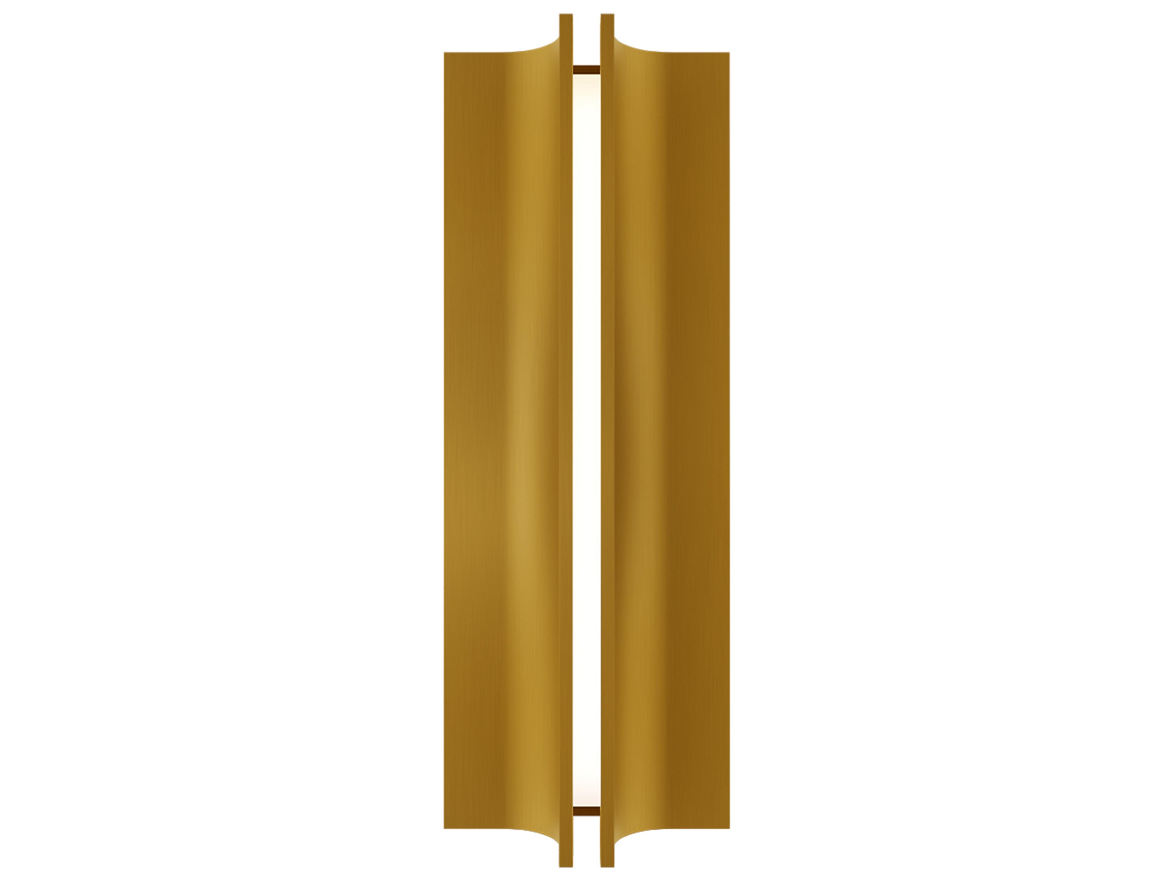 Modern Forms Strait 1-Light Aged Brass Wall Sconce