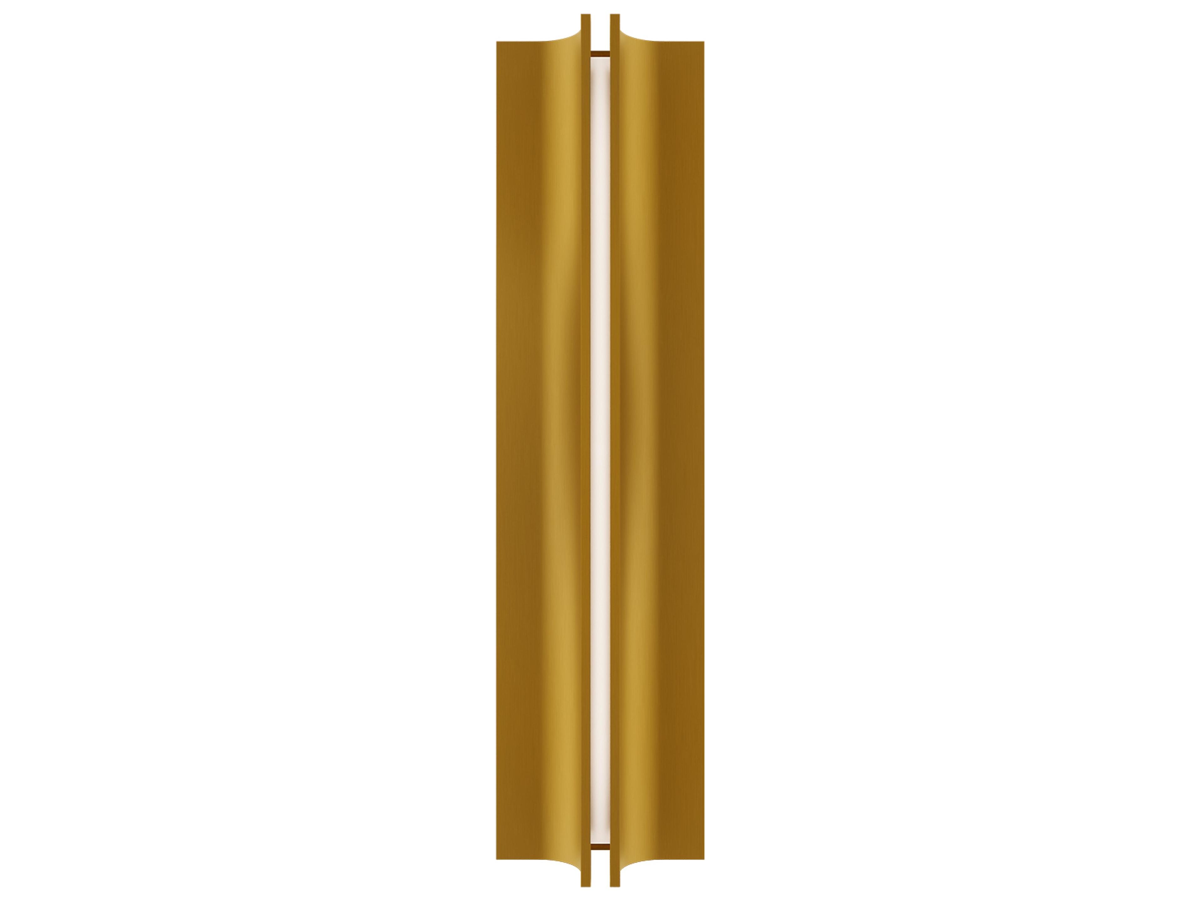 Modern Forms Strait 1-Light Aged Brass Wall Sconce