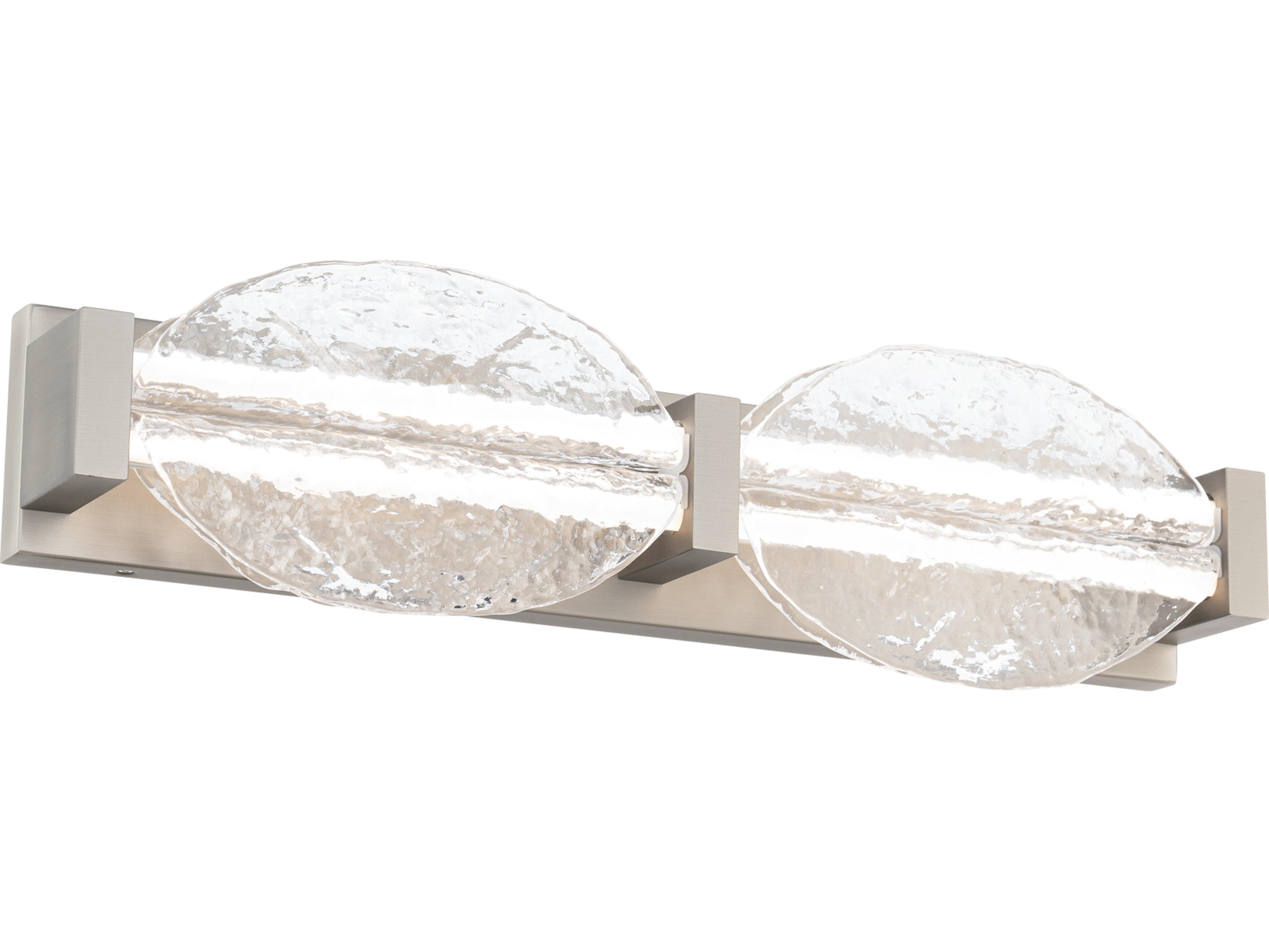 Modern Forms Deco 2-Light Brushed Nickel Vanity Light